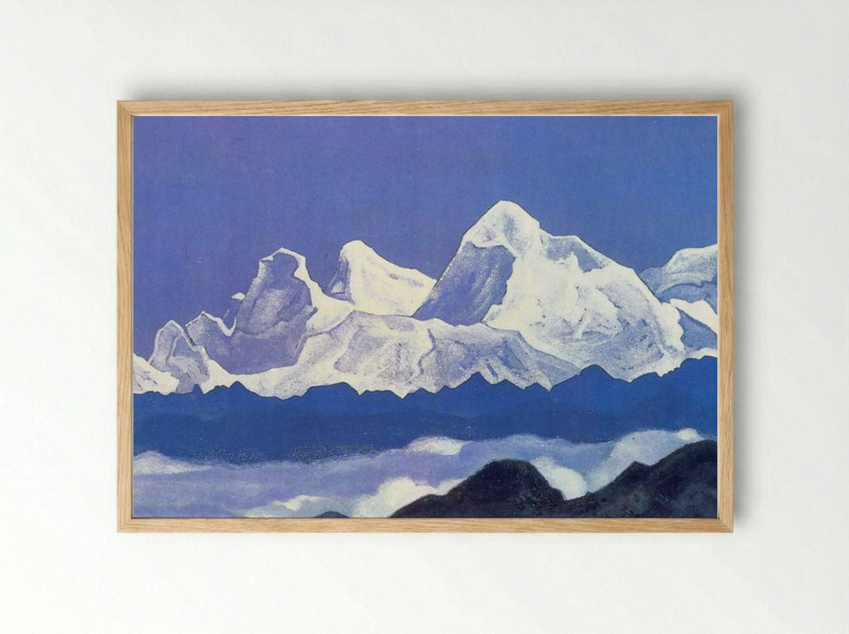 Everest - Nicholas Roerich - Framed Print Wood
