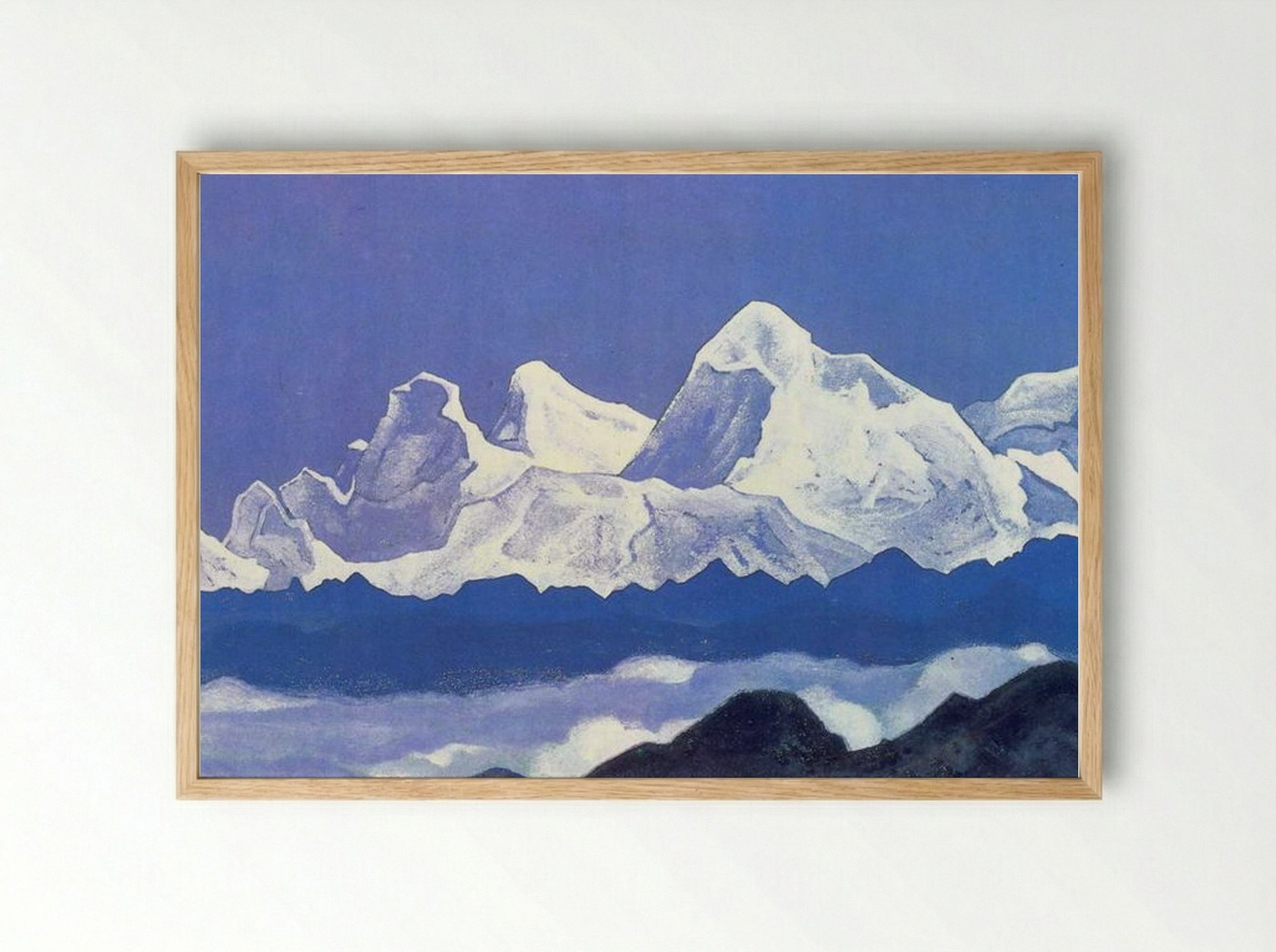 Everest - Nicholas Roerich - Framed Print Wood