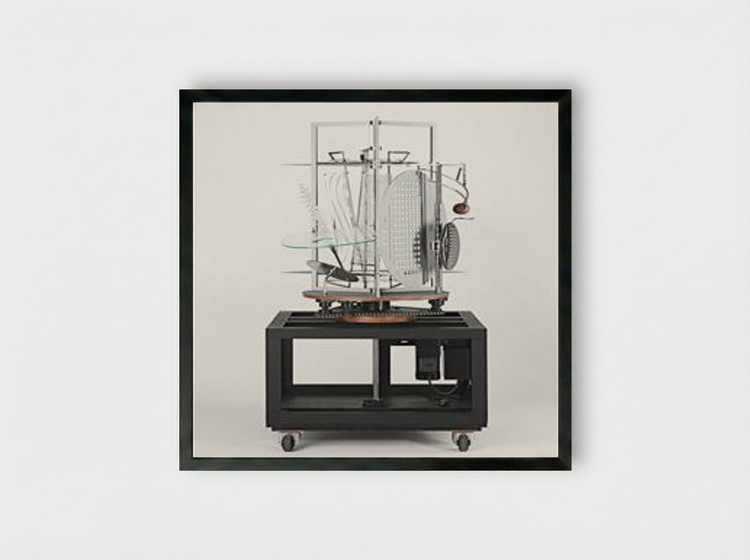 Light Prop for an Electric Stage (Light-Space Modulator) - László Moholy-Nagy - Framed Print Black