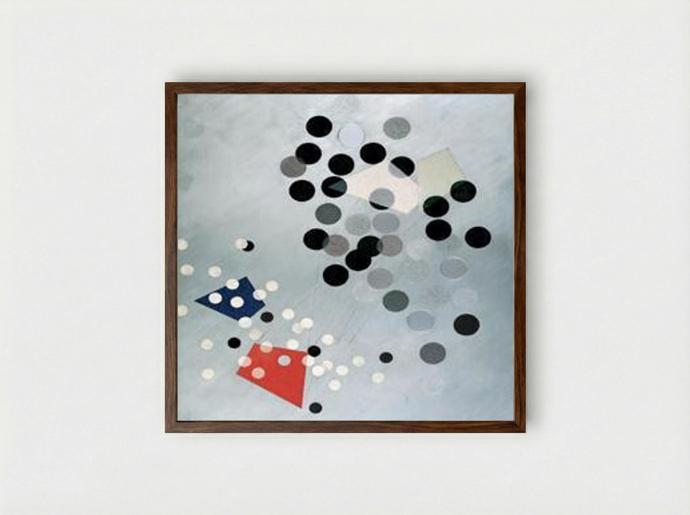 Construction AL6 - László Moholy-Nagy - Framed Print Dark Wood