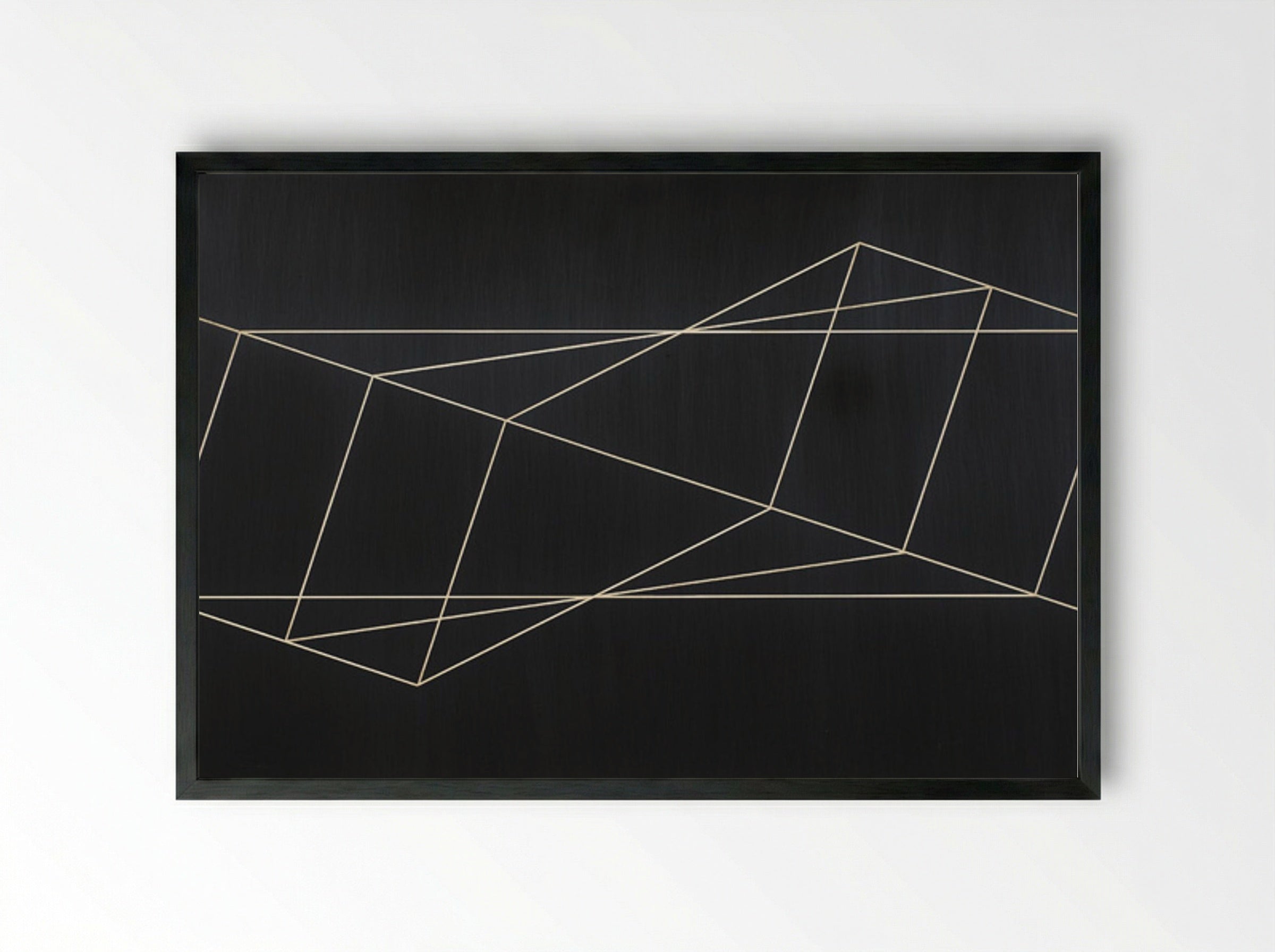 Twisted but Straight - Josef Albers - Framed Print Black