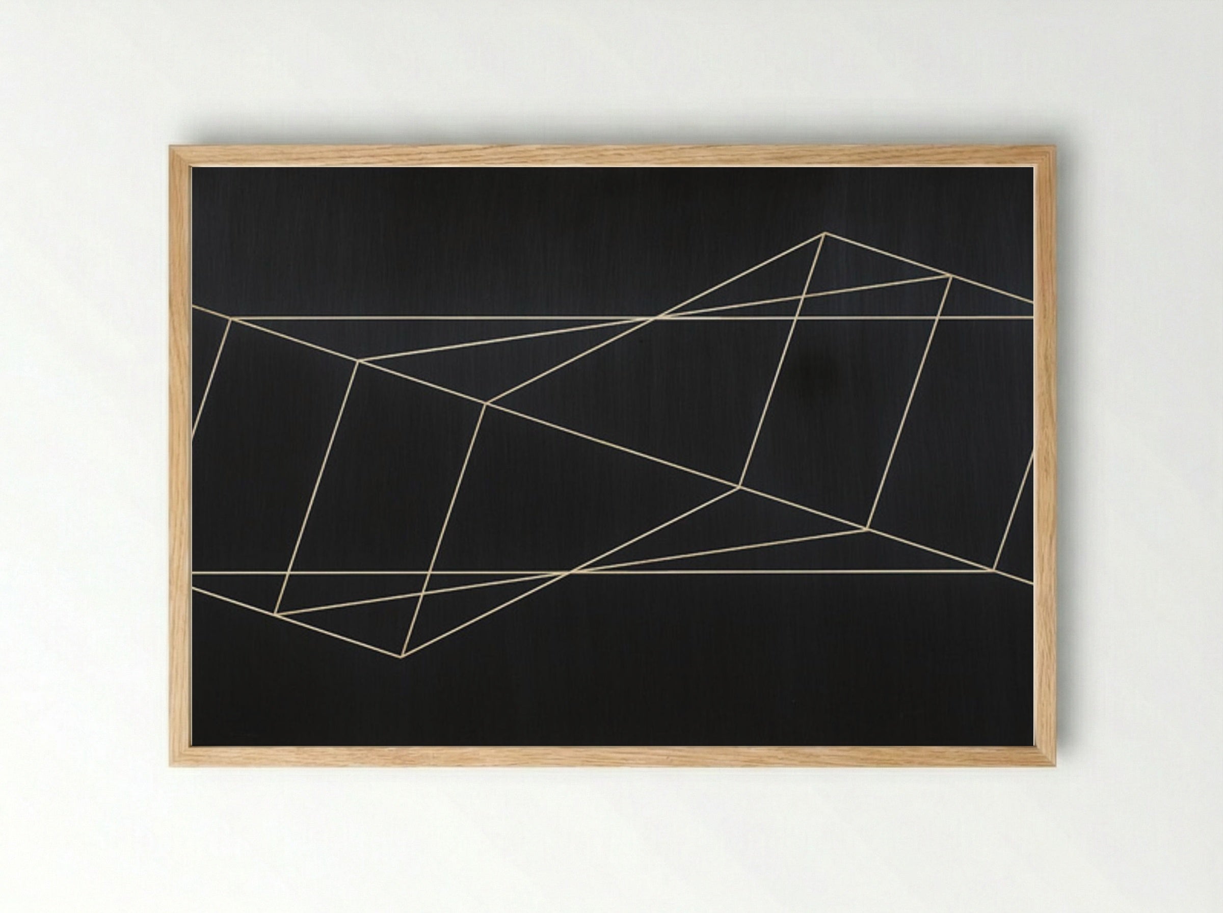 Twisted but Straight - Josef Albers - Framed Print Wood
