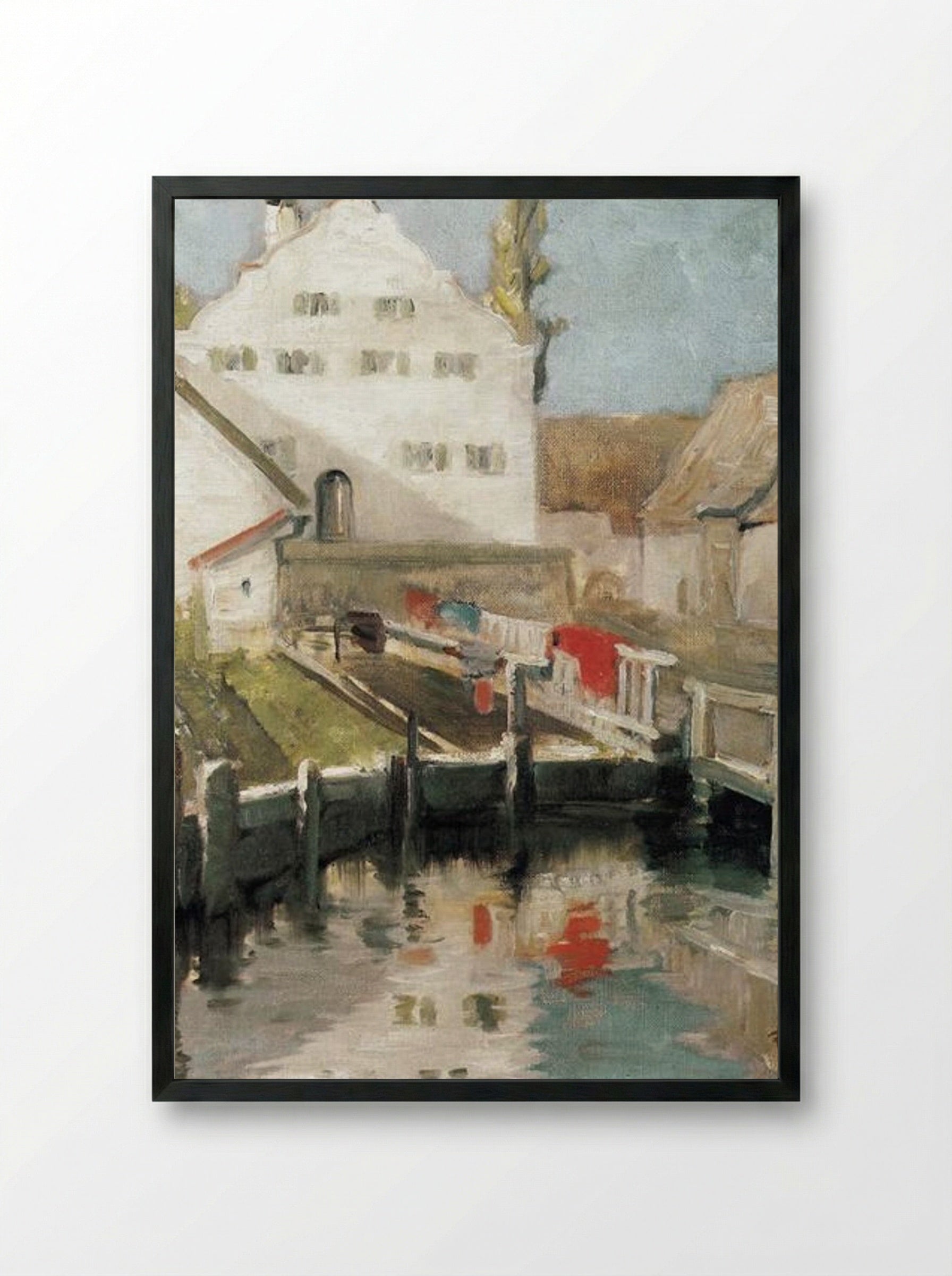 Indersdorf - Franz Marc - Framed Print Black