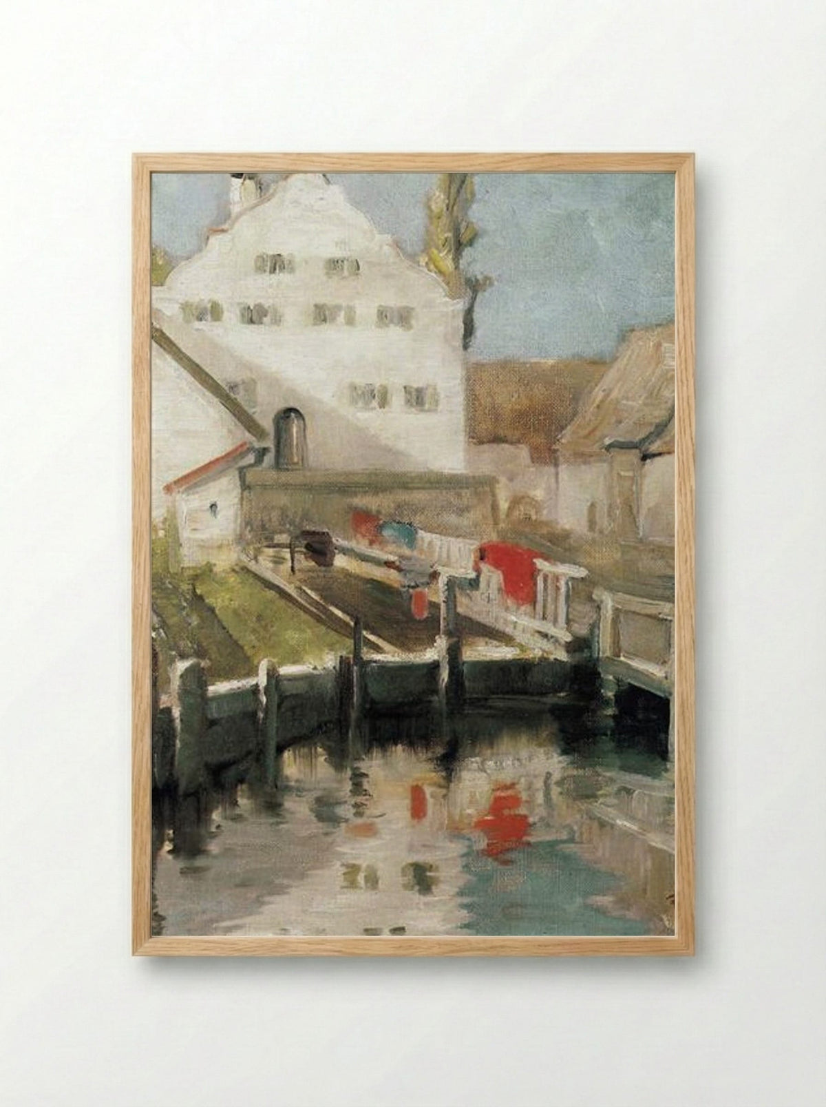 Indersdorf - Franz Marc - Framed Print Wood