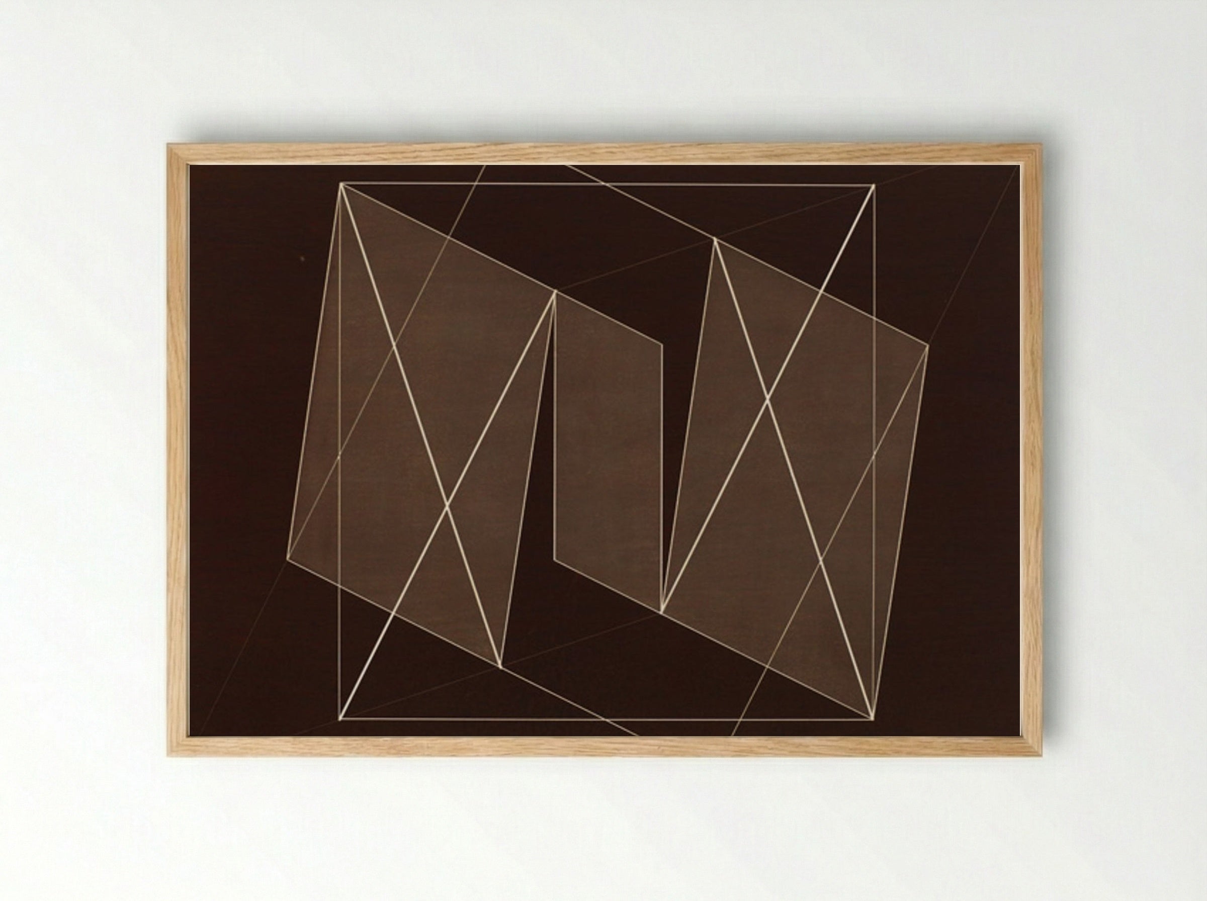 Transformation of a Scheme No. 19 - Josef Albers - Framed Print Wood