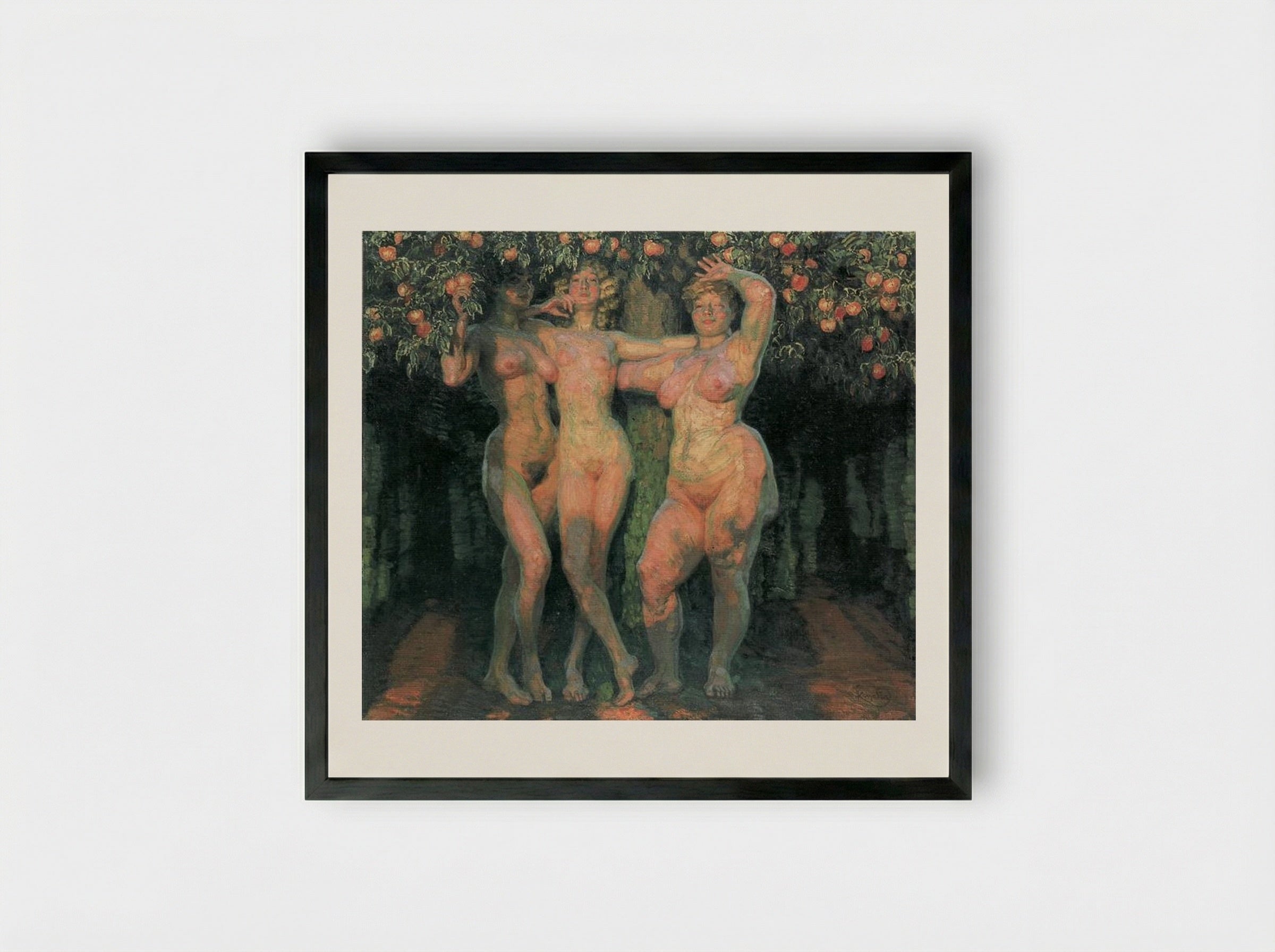 Autumn Sun, Three Goddesses - Frantisek Kupka - Framed Print Black