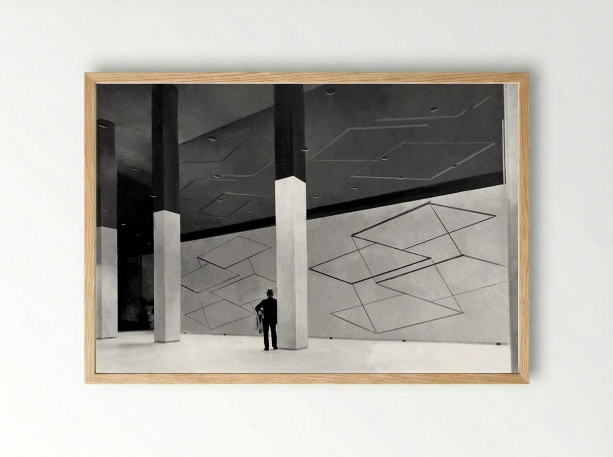 Two Structural Constellations - Josef Albers - Framed Print Wood