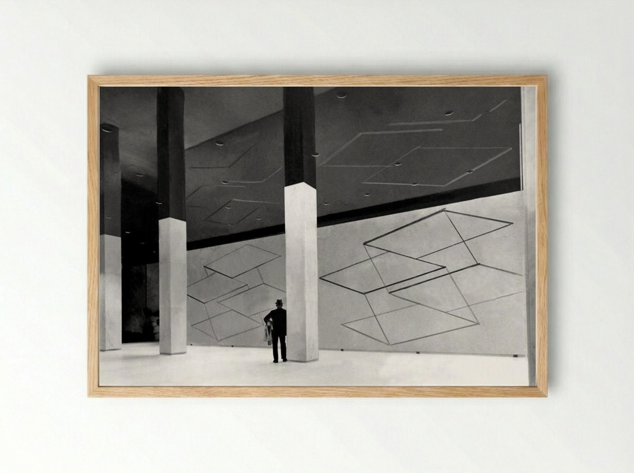 Two Structural Constellations - Josef Albers - Framed Print Wood