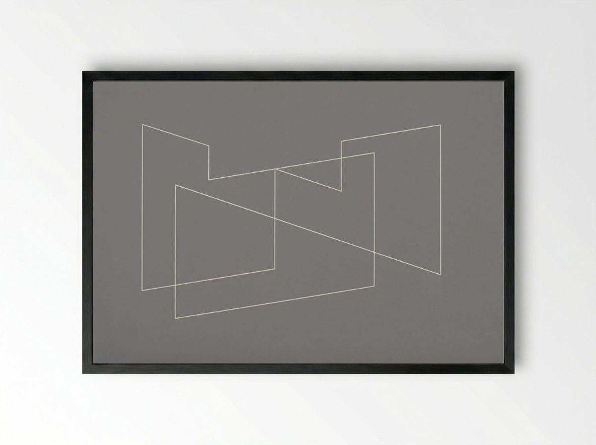 Structural Indication - Josef Albers - Framed Print Black