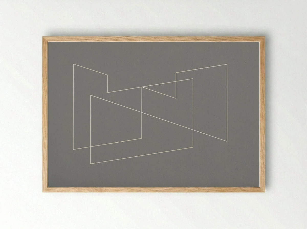 Structural Indication - Josef Albers - Framed Print Wood
