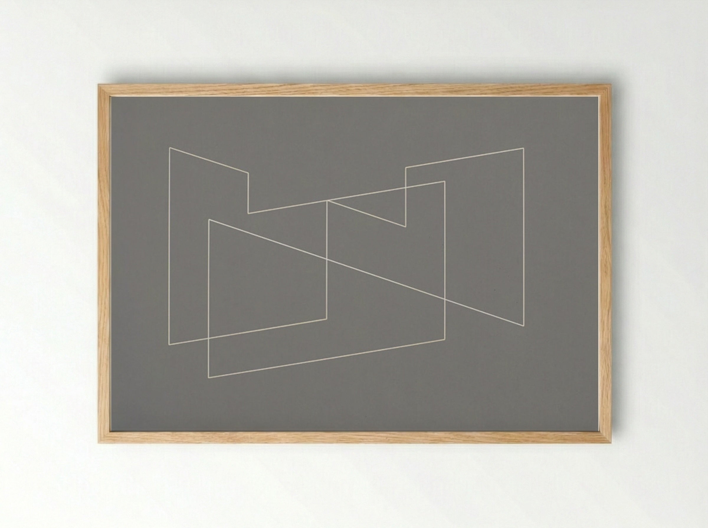 Structural Indication - Josef Albers - Framed Print Wood