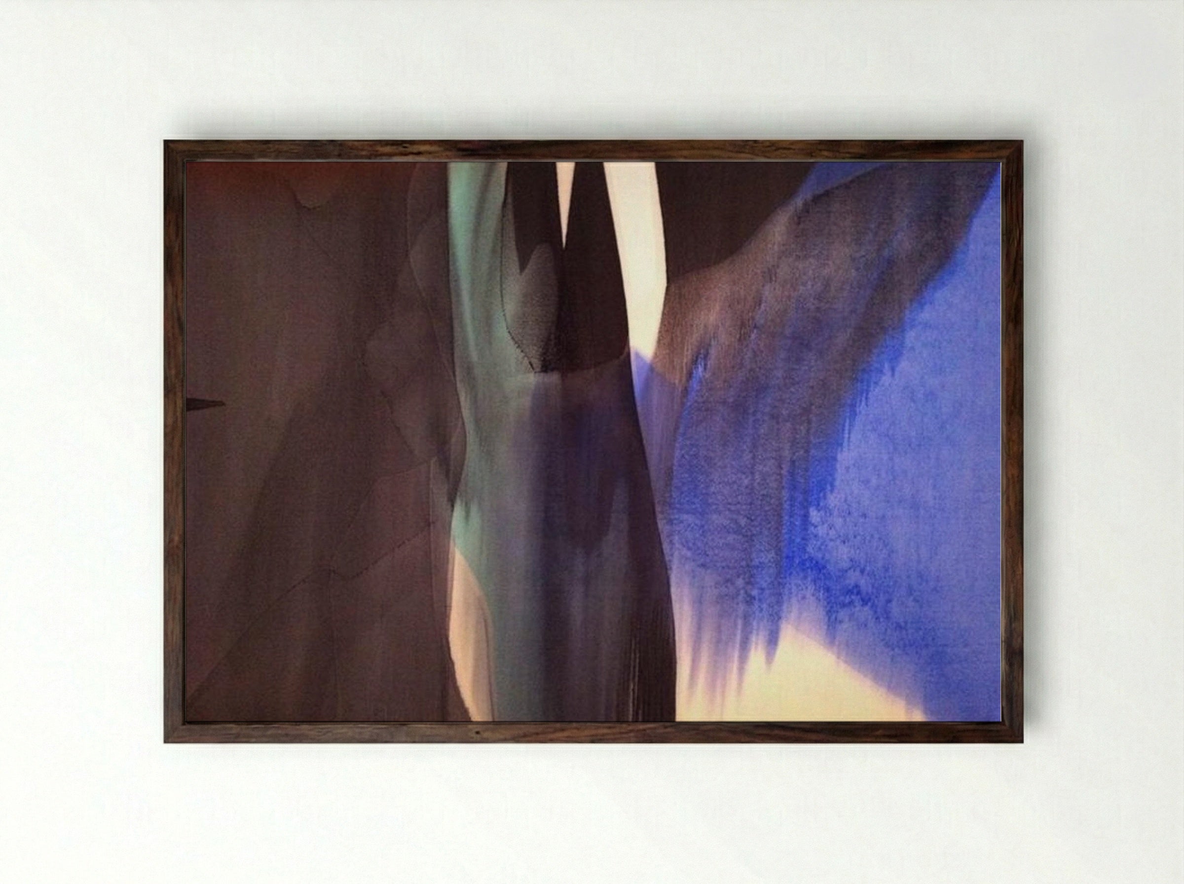 Seal - Morris Louis - Framed Print Dark Wood