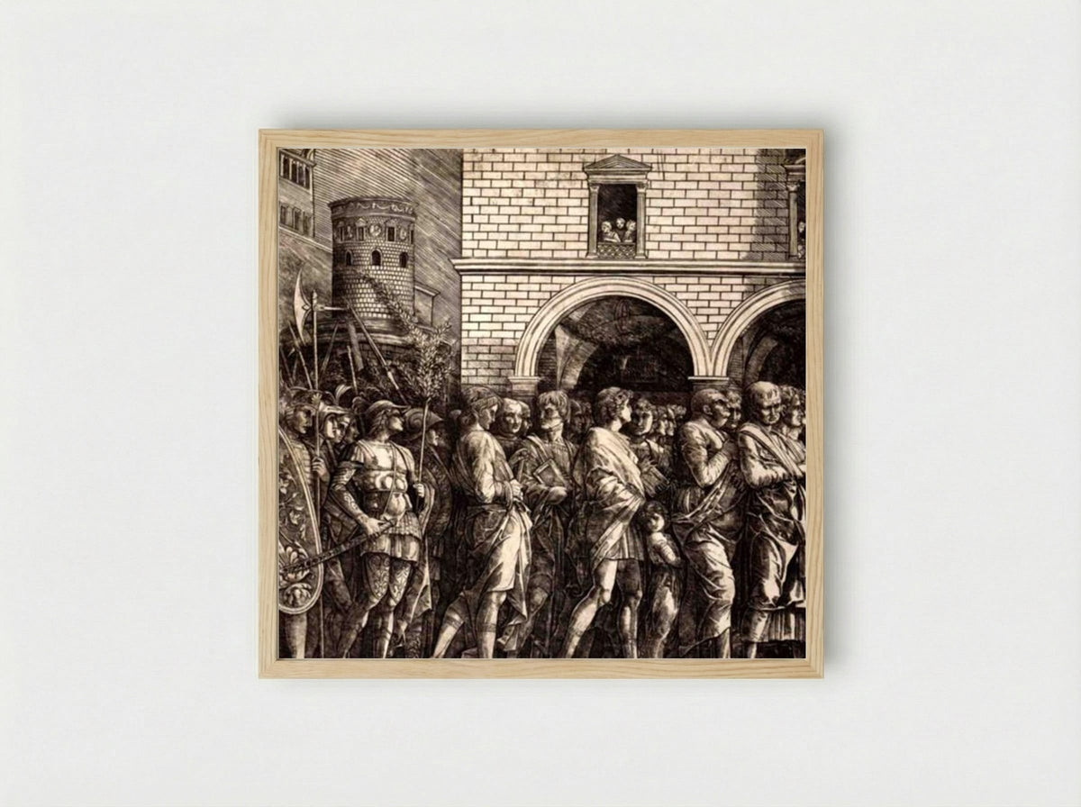 The Senators - Andrea Mantegna - Framed Print Wood