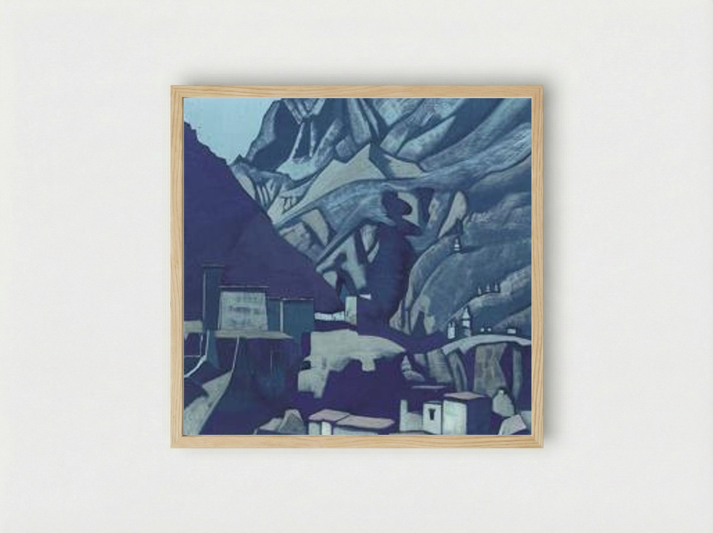 Sanctuaries and Citadels - Nicholas Roerich - Framed Print Wood