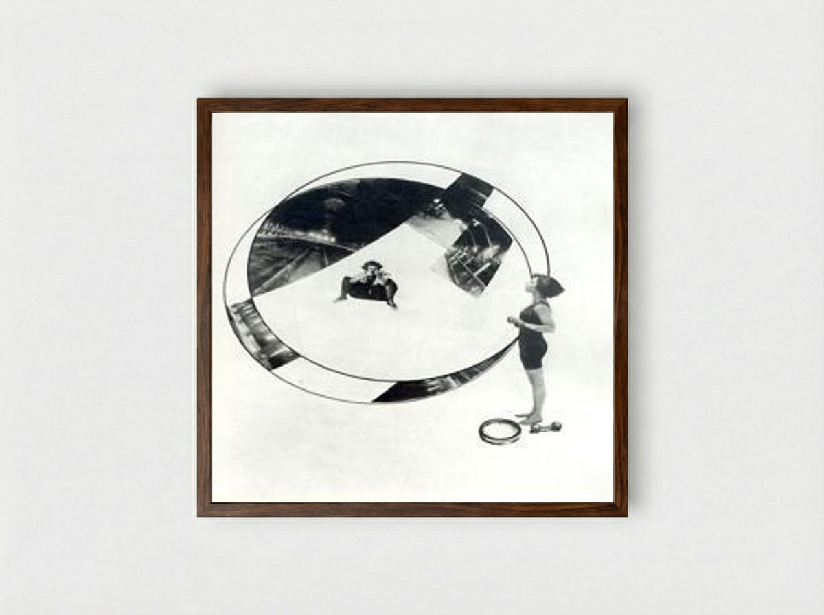 Untitled 9 (László Moholy-Nagy) - László Moholy-Nagy - Framed Print Dark Wood