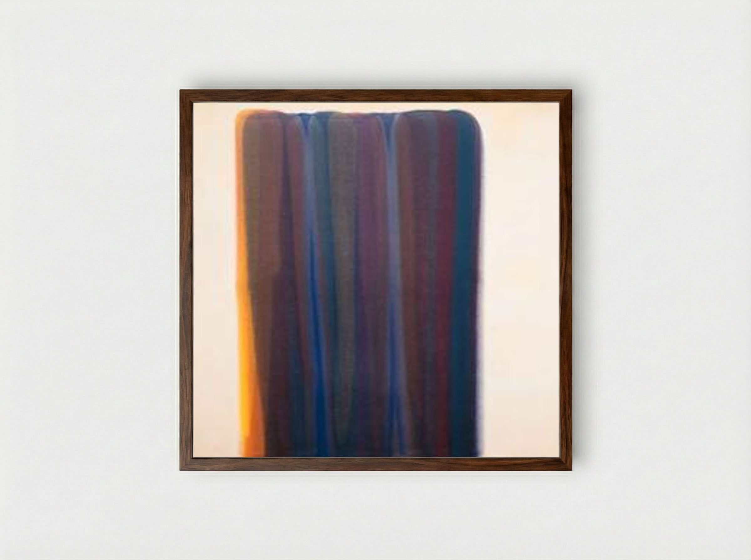 Gamma - Morris Louis - Framed Print Dark Wood