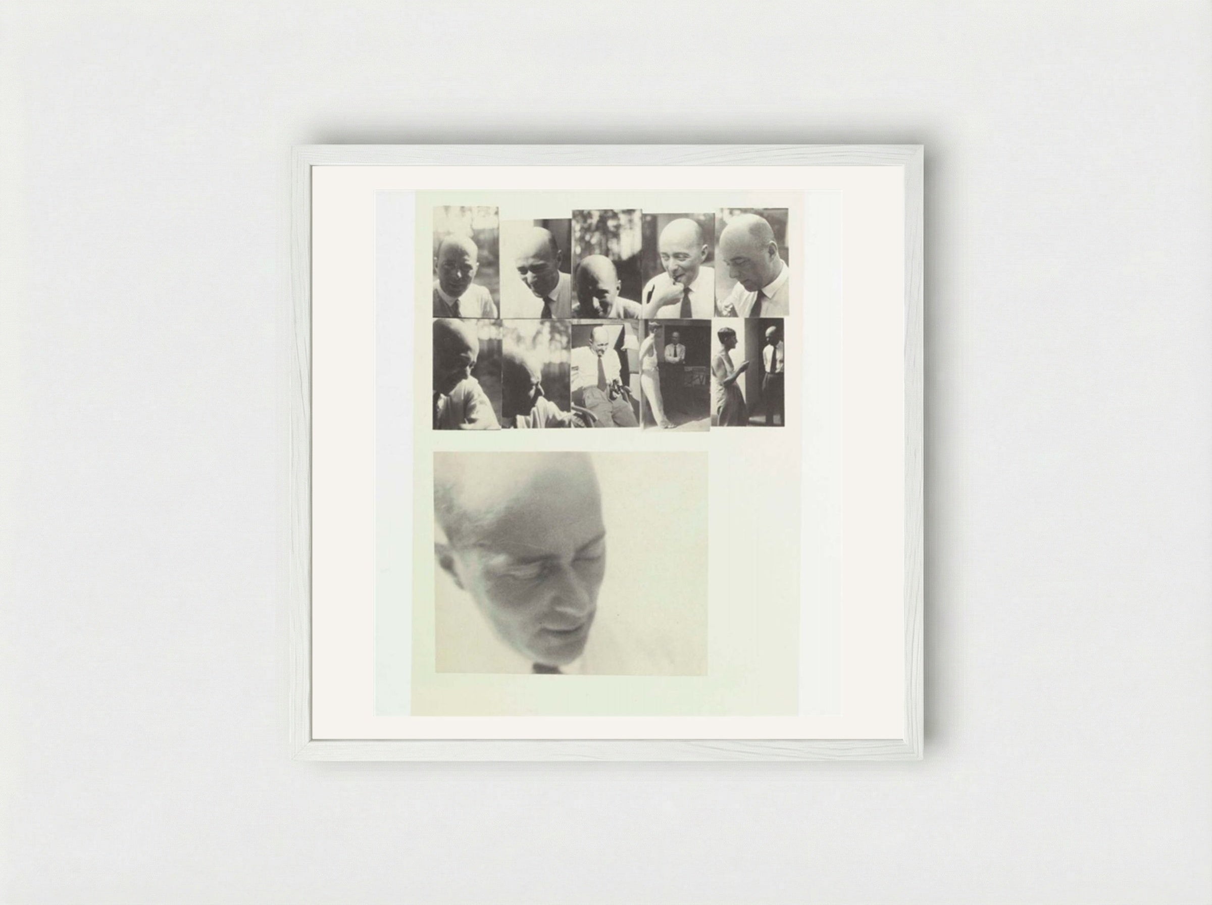 El Lissitzky - Josef Albers - Framed Print White