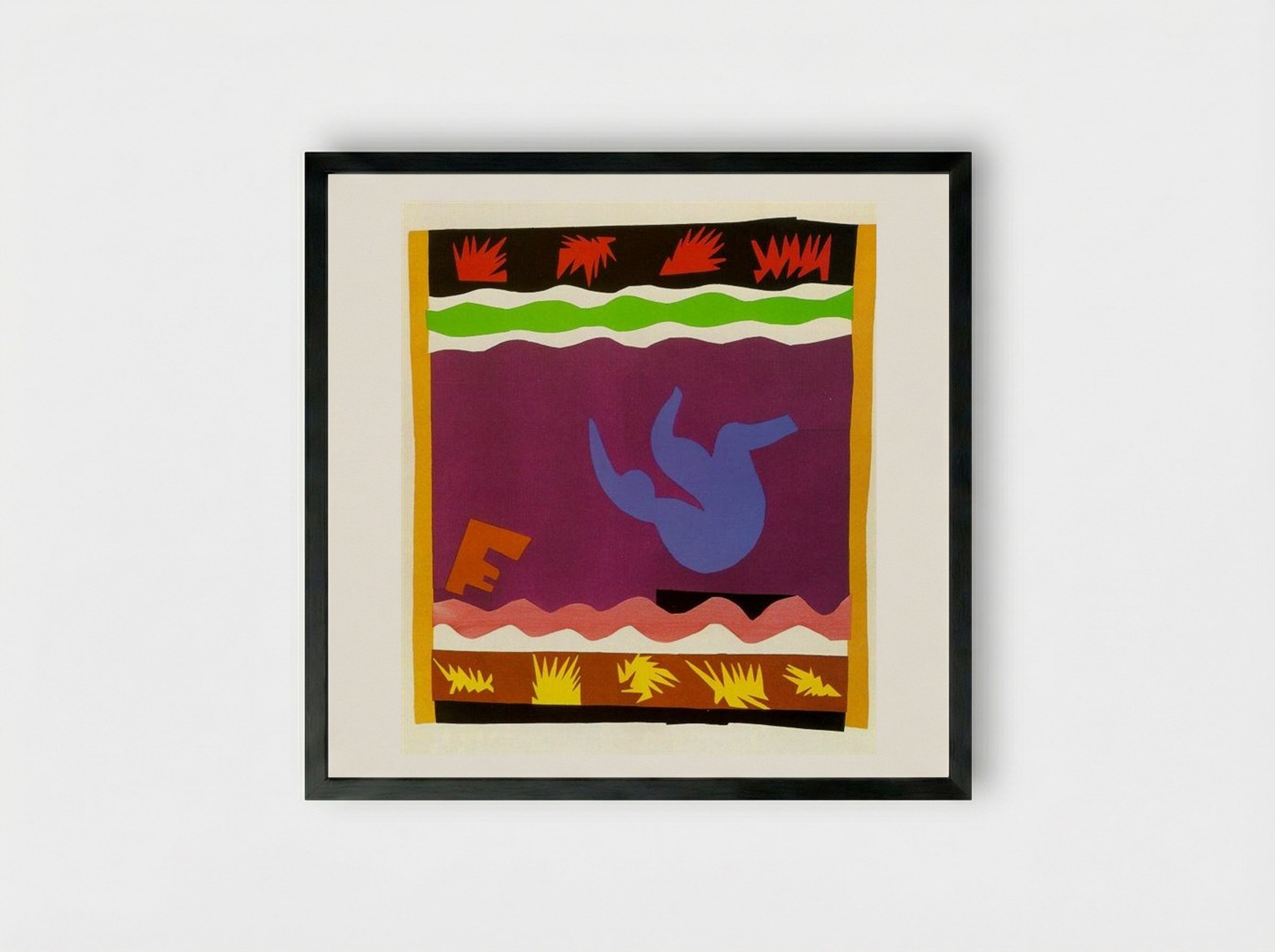 The Toboggan - Henri Matisse - Framed Print Black