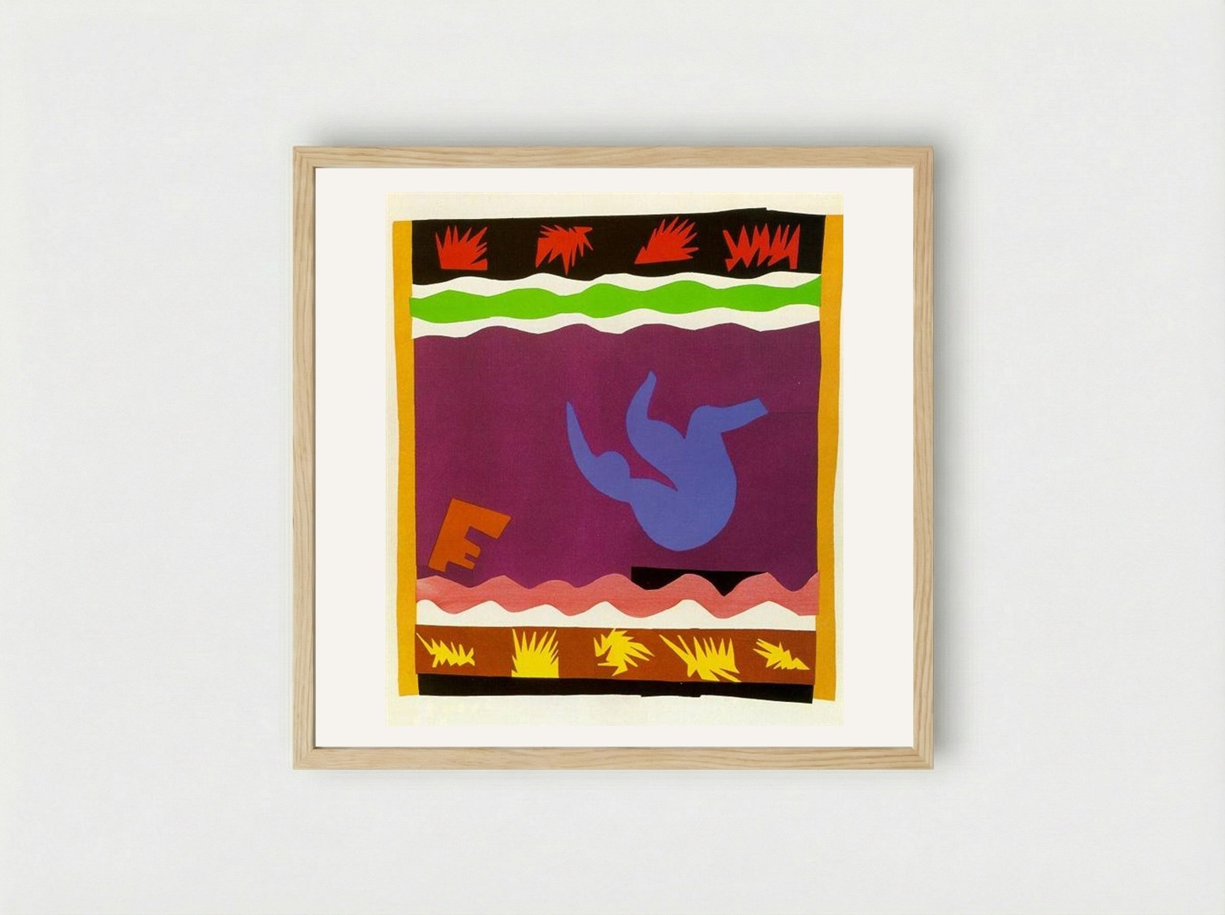 The Toboggan - Henri Matisse - Framed Print Wood