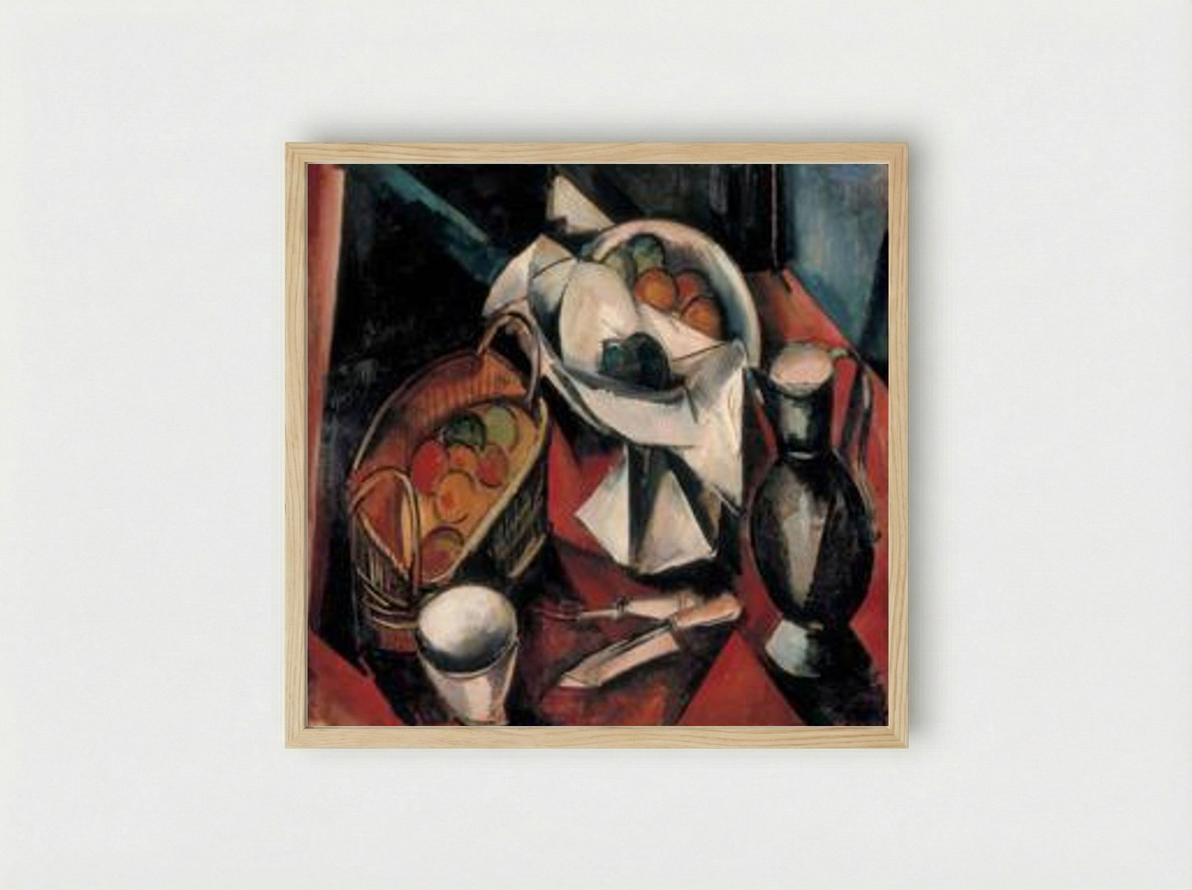 Still Life with Knife - Maurice de Vlaminck - Framed Print Wood