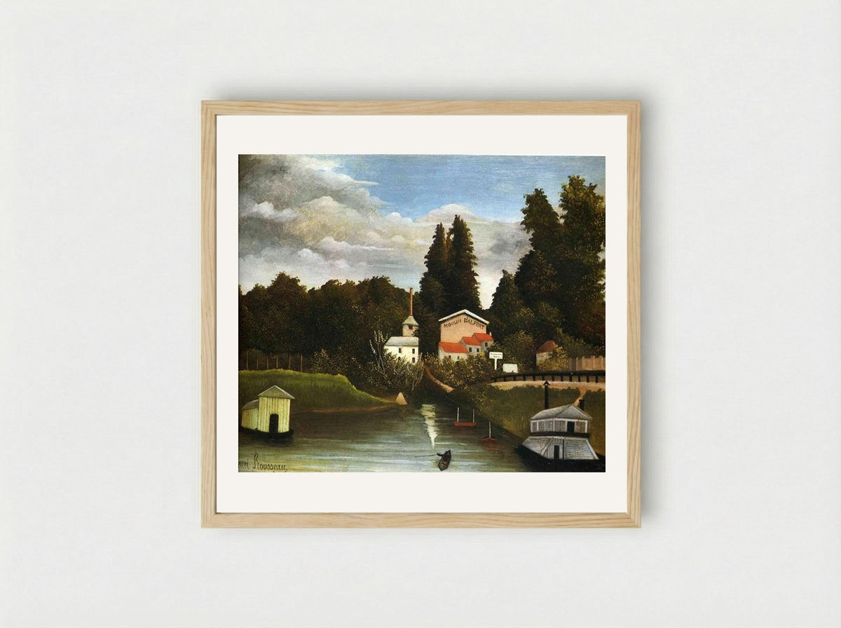 The Mill at Alfort - Henri Rousseau - Framed Print Wood