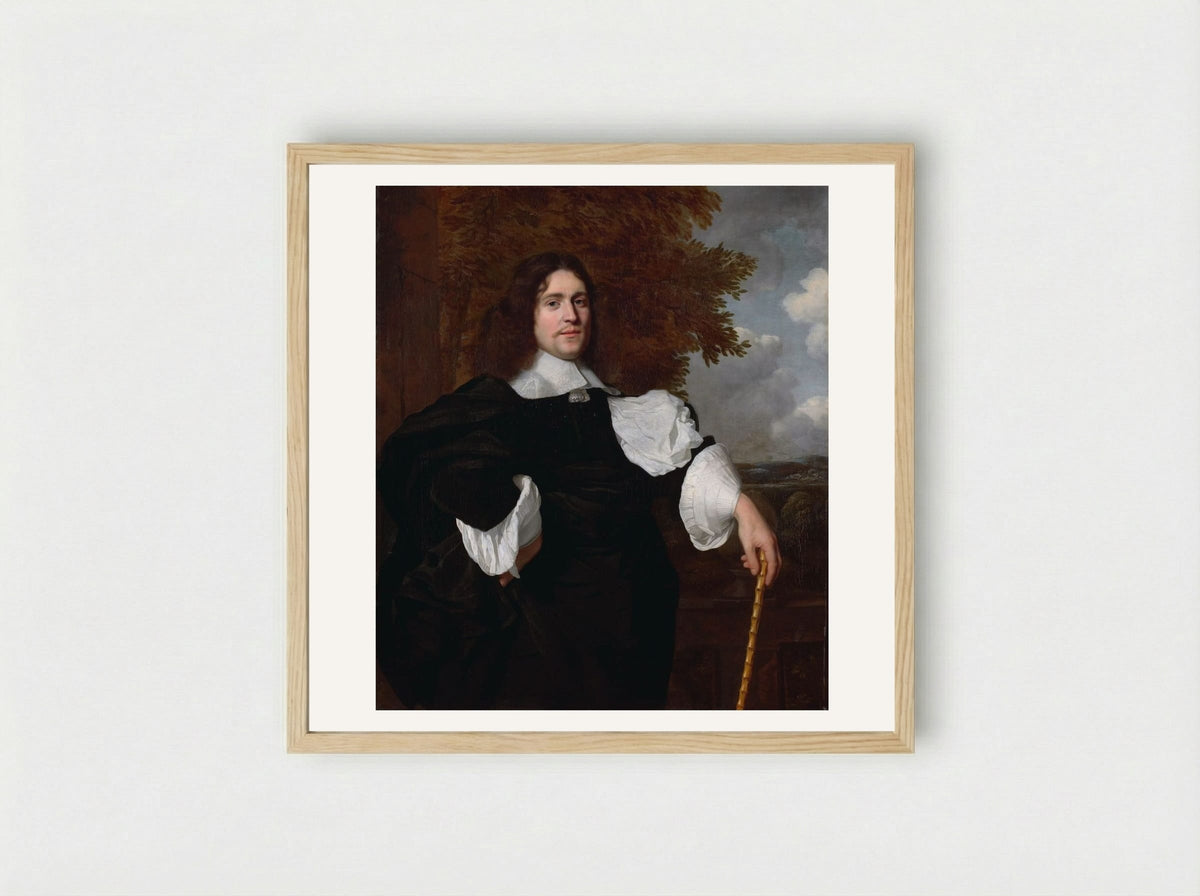 Portrait of Jacobus Trip - Bartholomeus van der Helst - Framed Print Wood
