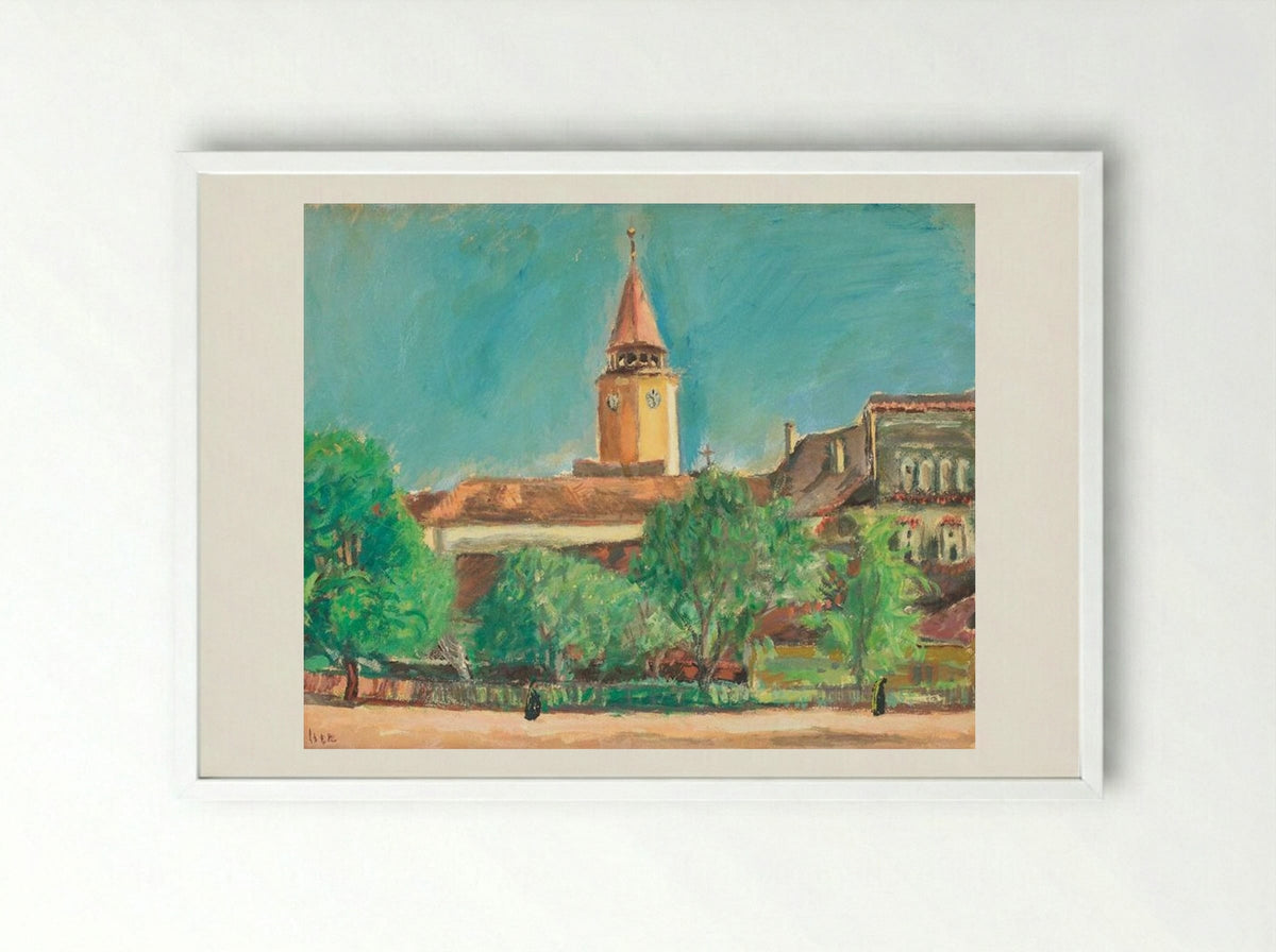 Landscape from Toledo - Iosif Iser - Framed Print White