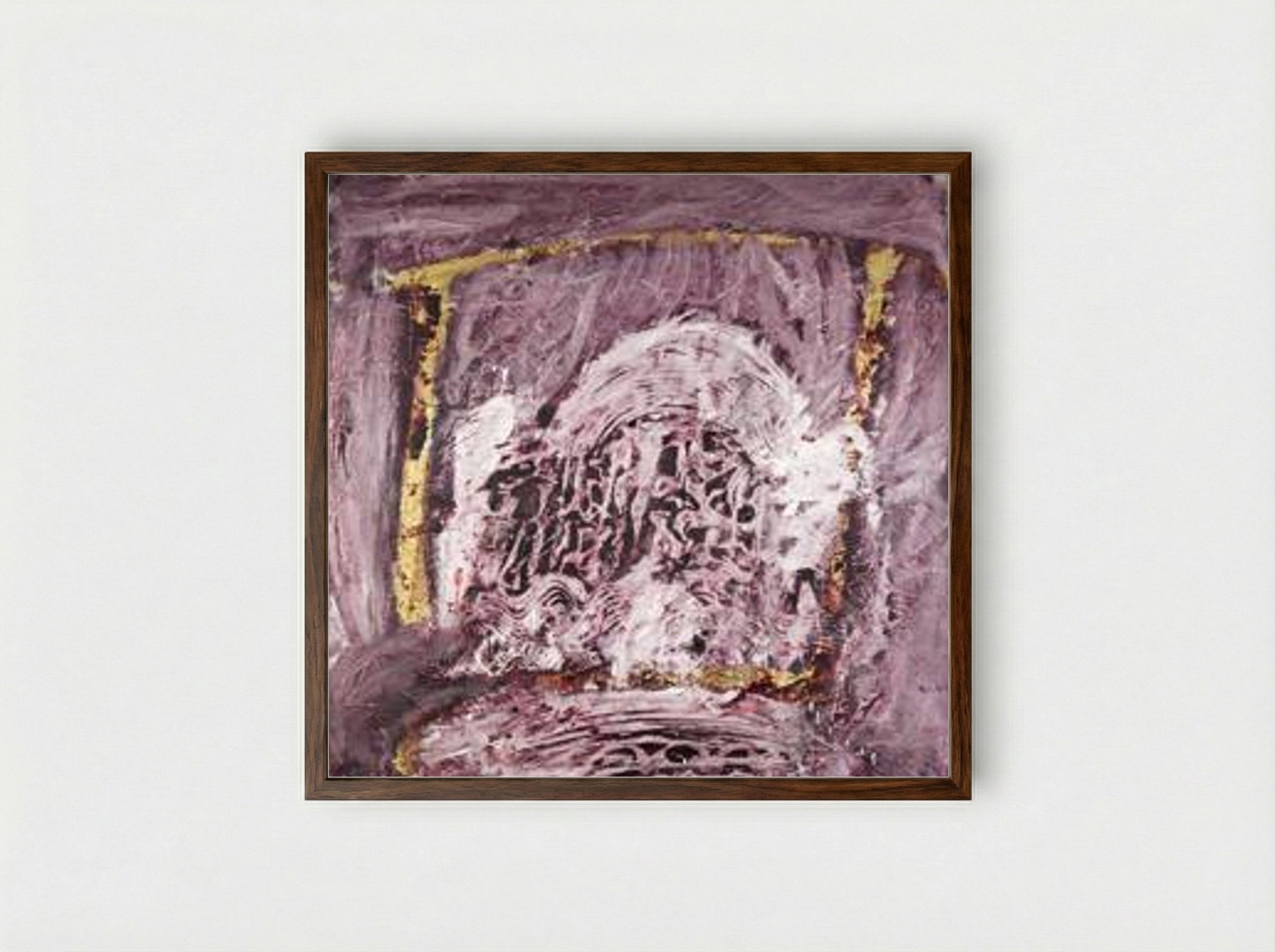 Comme un tapis de prière - Horia Damian - Framed Print Dark Wood