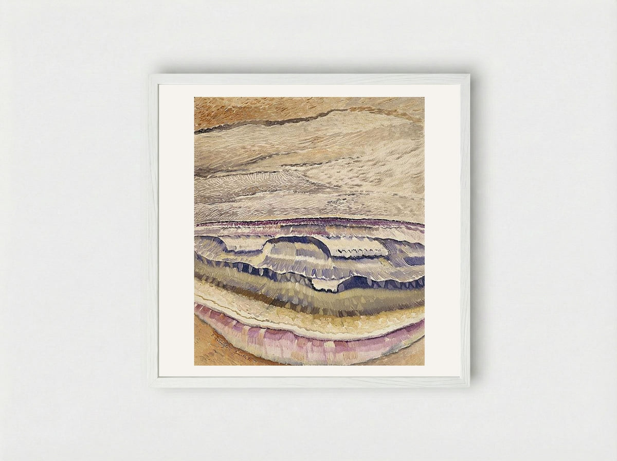 Sea Wave - Grace Cossington Smith - Framed Print White