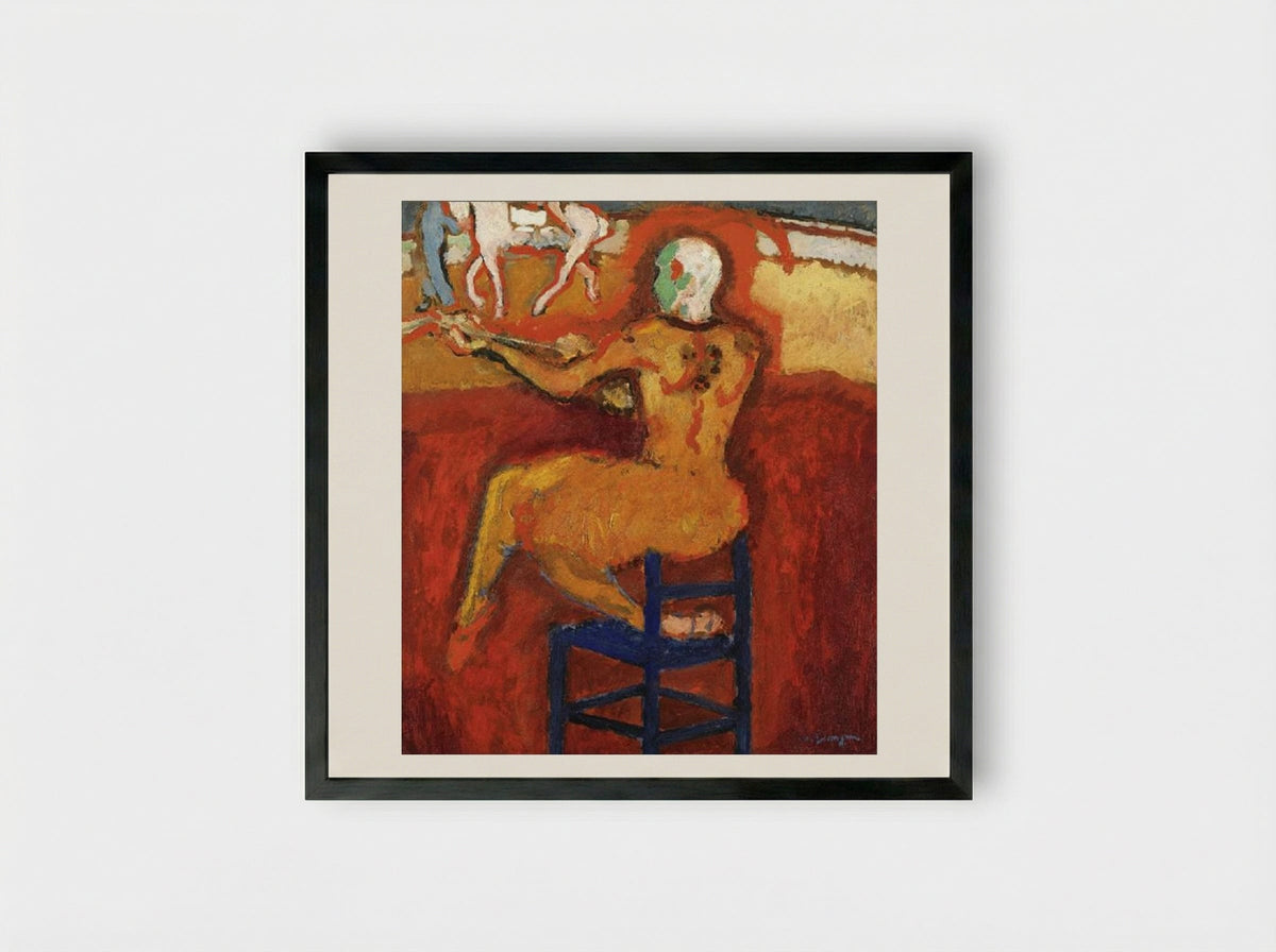 The Red Clown - Kees van Dongen - Framed Print Black