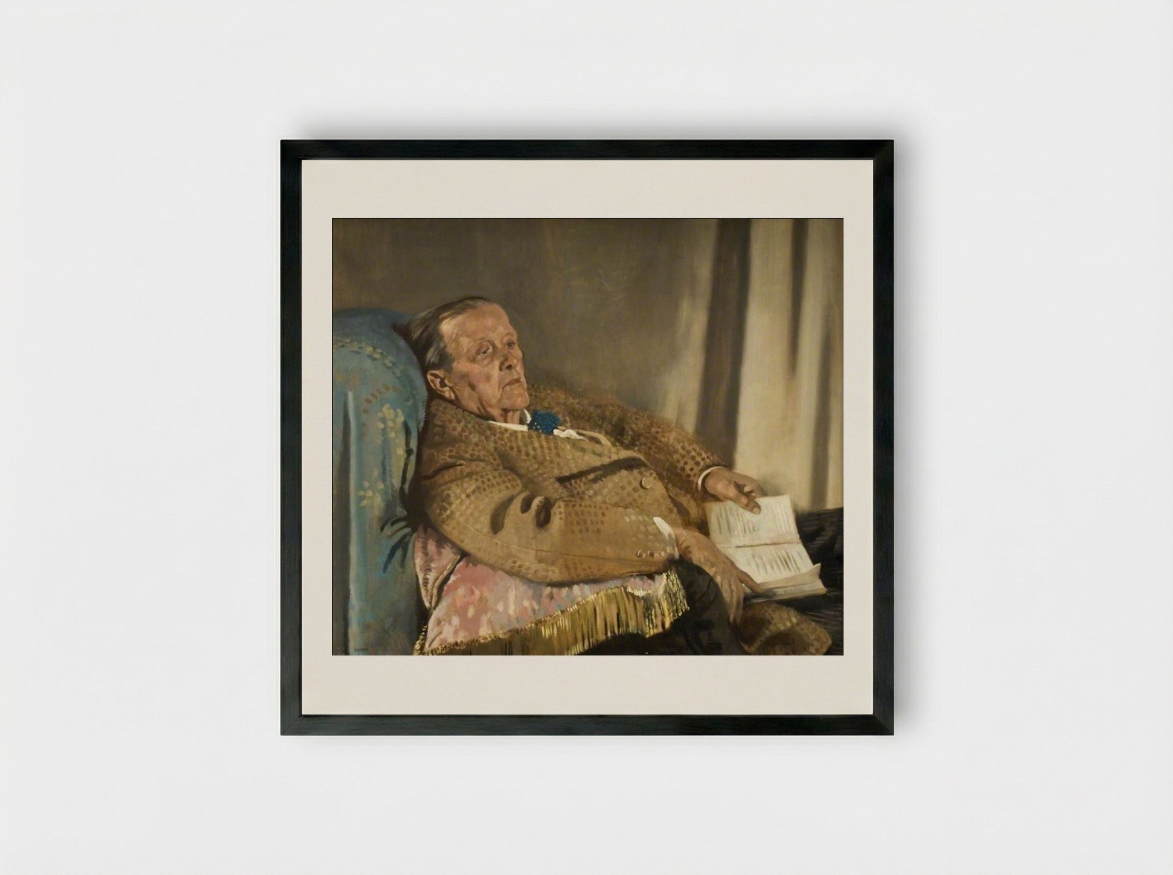 Sir Edwin Ray Lankester - Sir William Orpen - Framed Print Black
