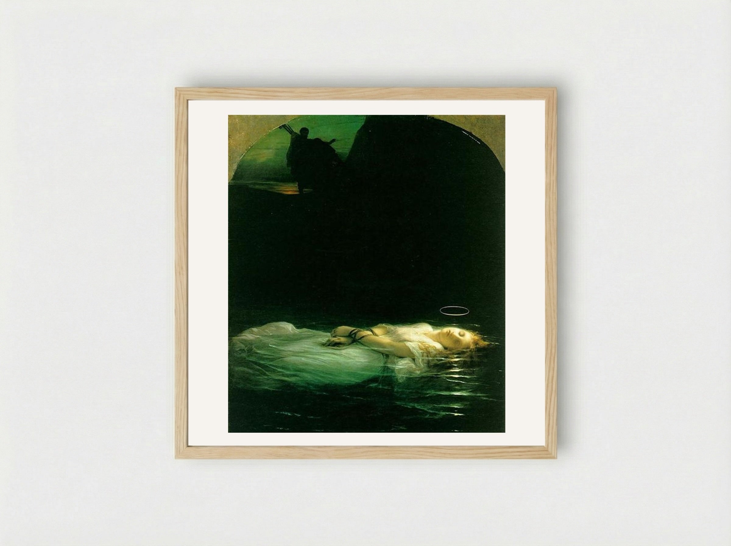 The Young Martyr - Paul Delaroche - Framed Print Wood
