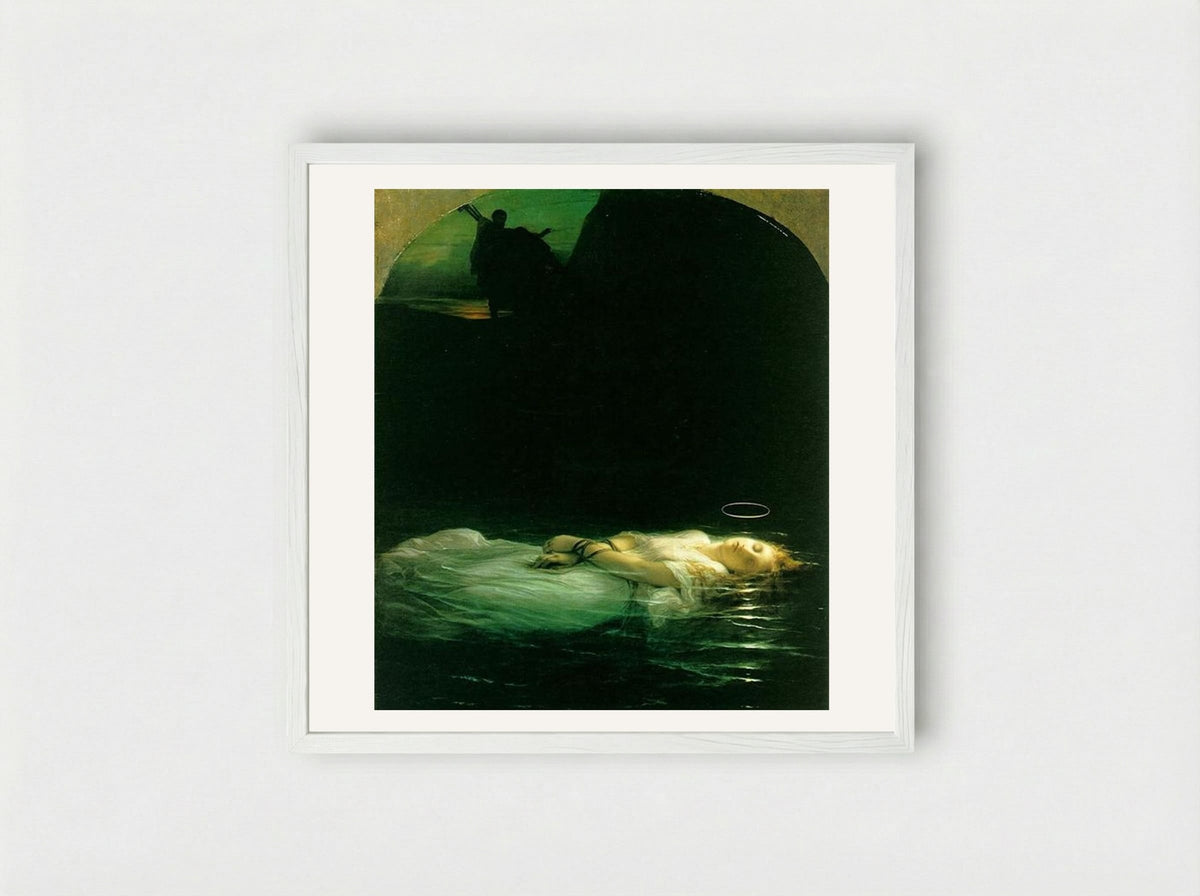 The Young Martyr - Paul Delaroche - Framed Print White