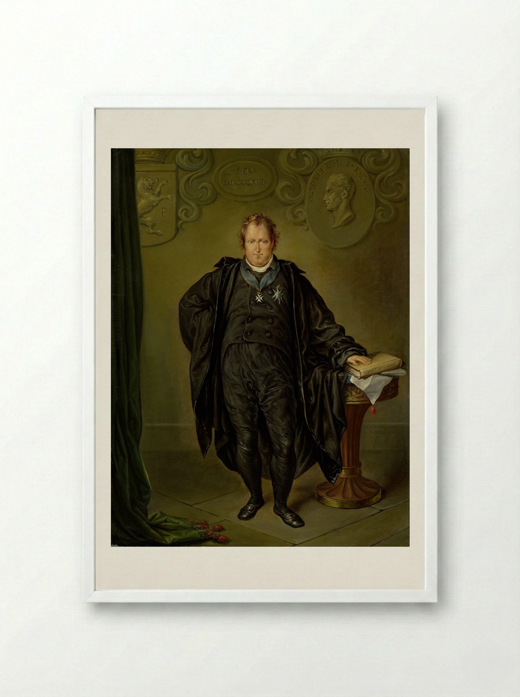Johan Melchior Kemper - David Pièrre Giottino Humbert de Superville - Framed Print White