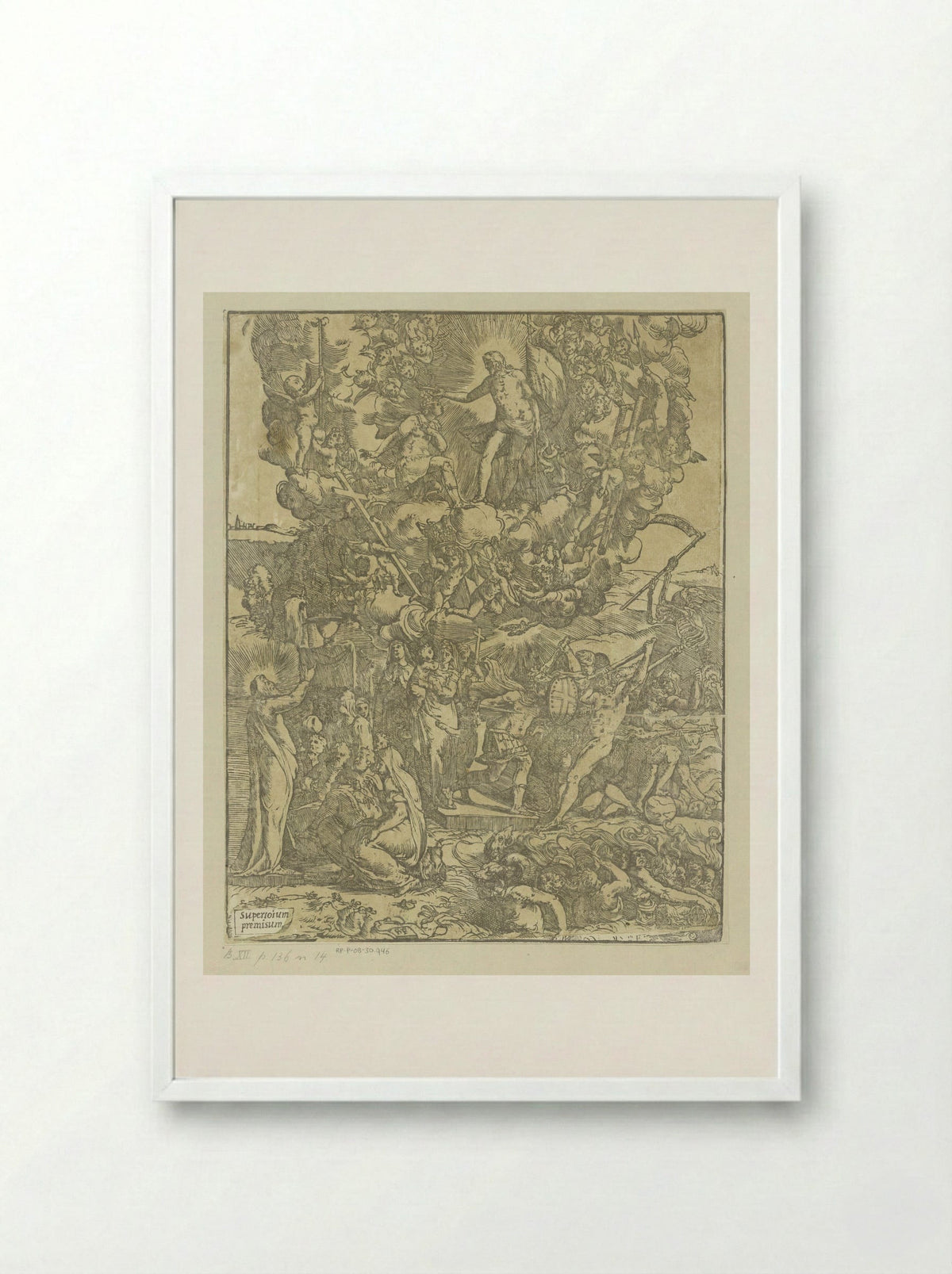 Christelijke helden - Andrea Andreani - Framed Print White