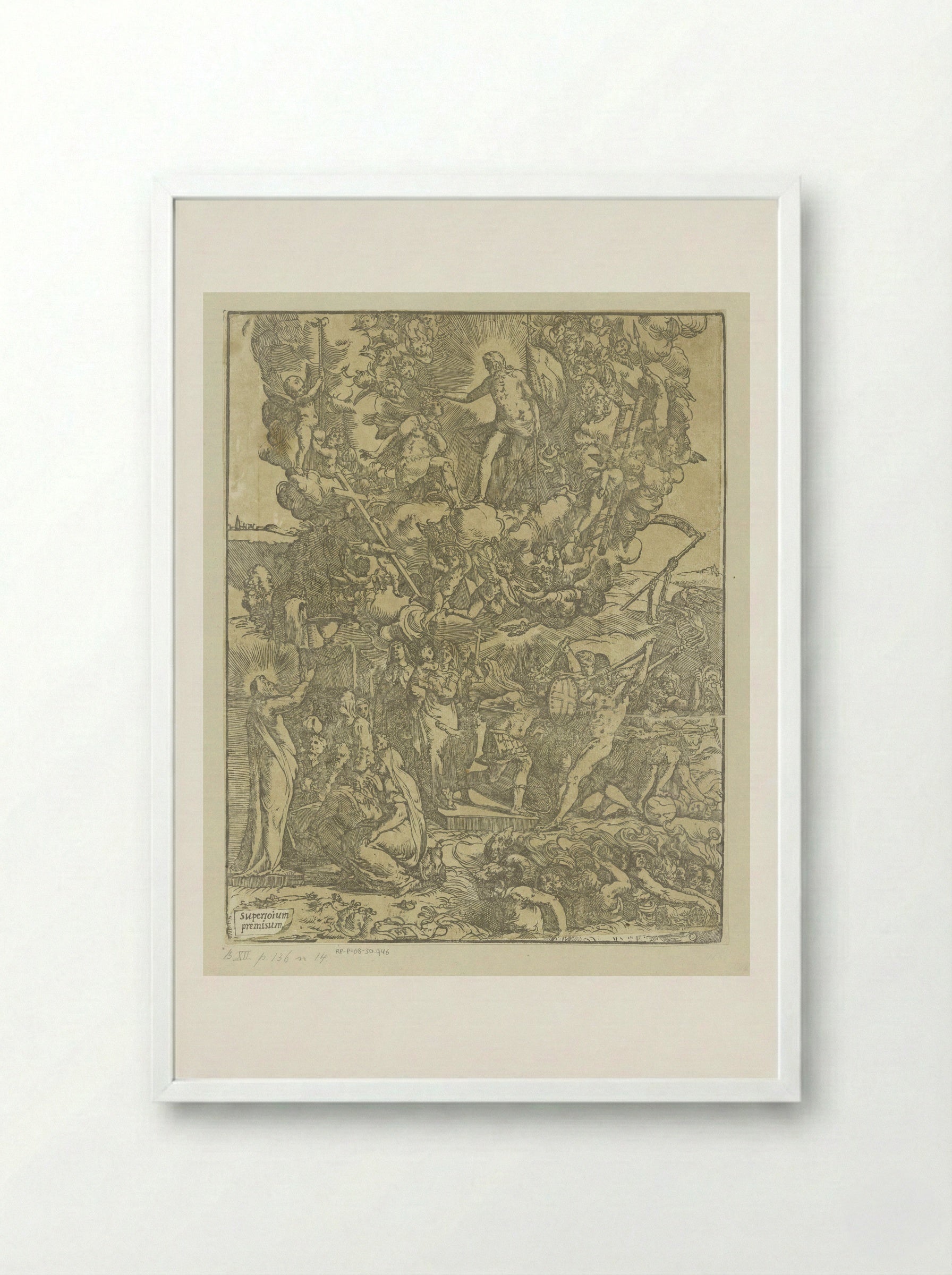 Christelijke helden - Andrea Andreani - Framed Print White