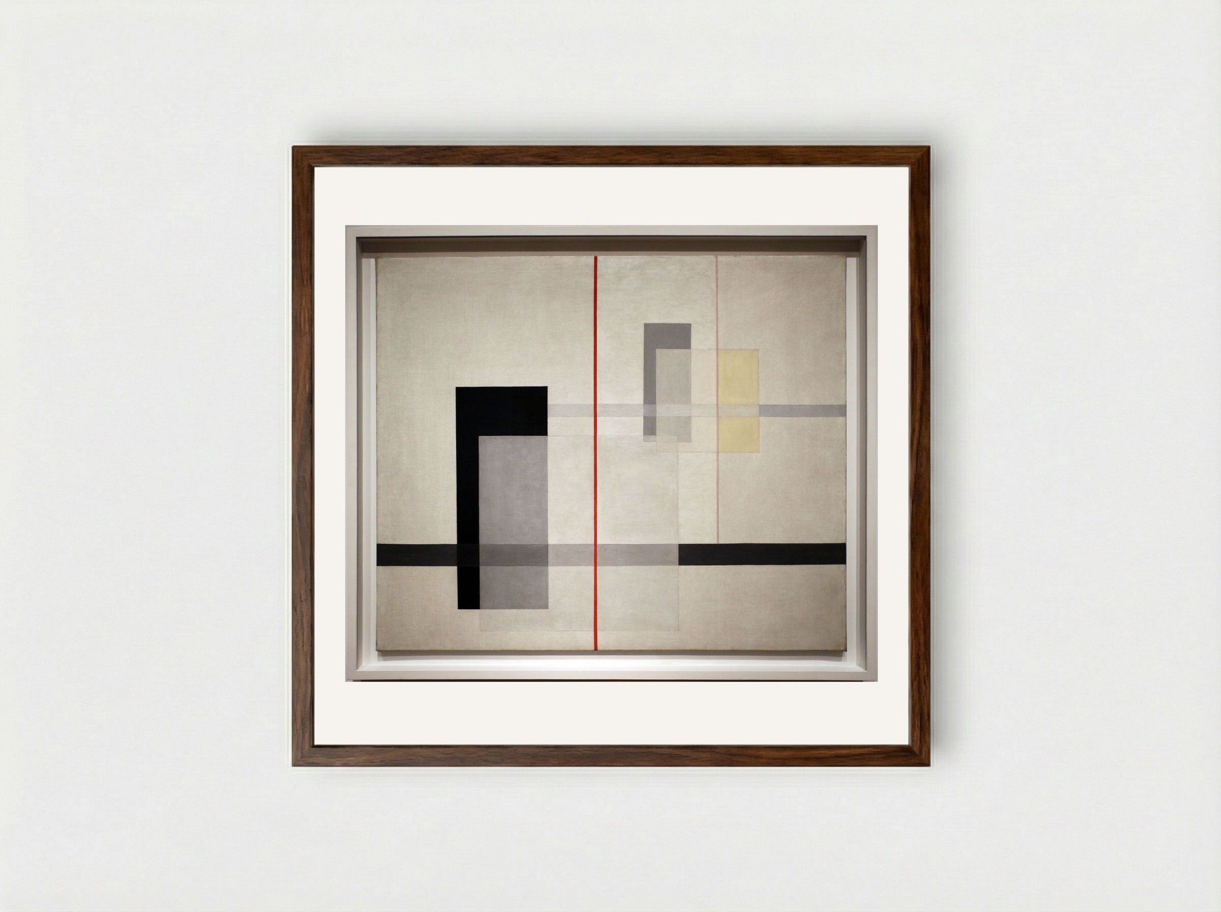K VII - László Moholy-Nagy - Framed Print Dark Wood