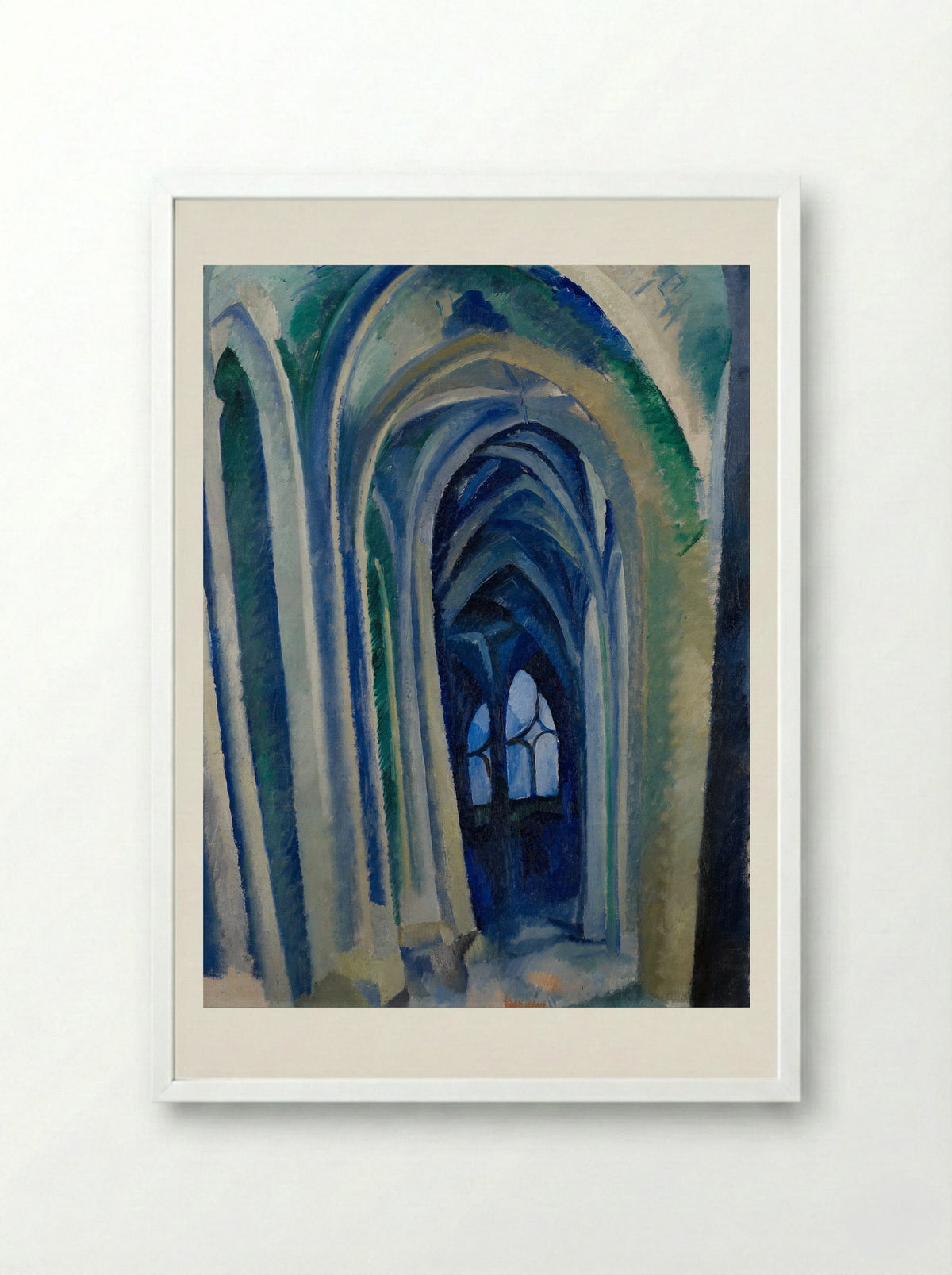 St. Severin, No. 3 - Robert Delaunay - Framed Print White
