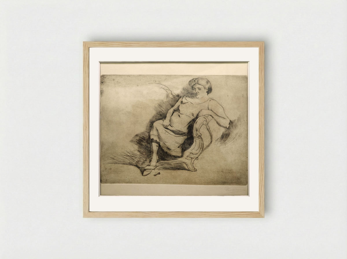 Gisella - Umberto Boccioni - Framed Print Wood