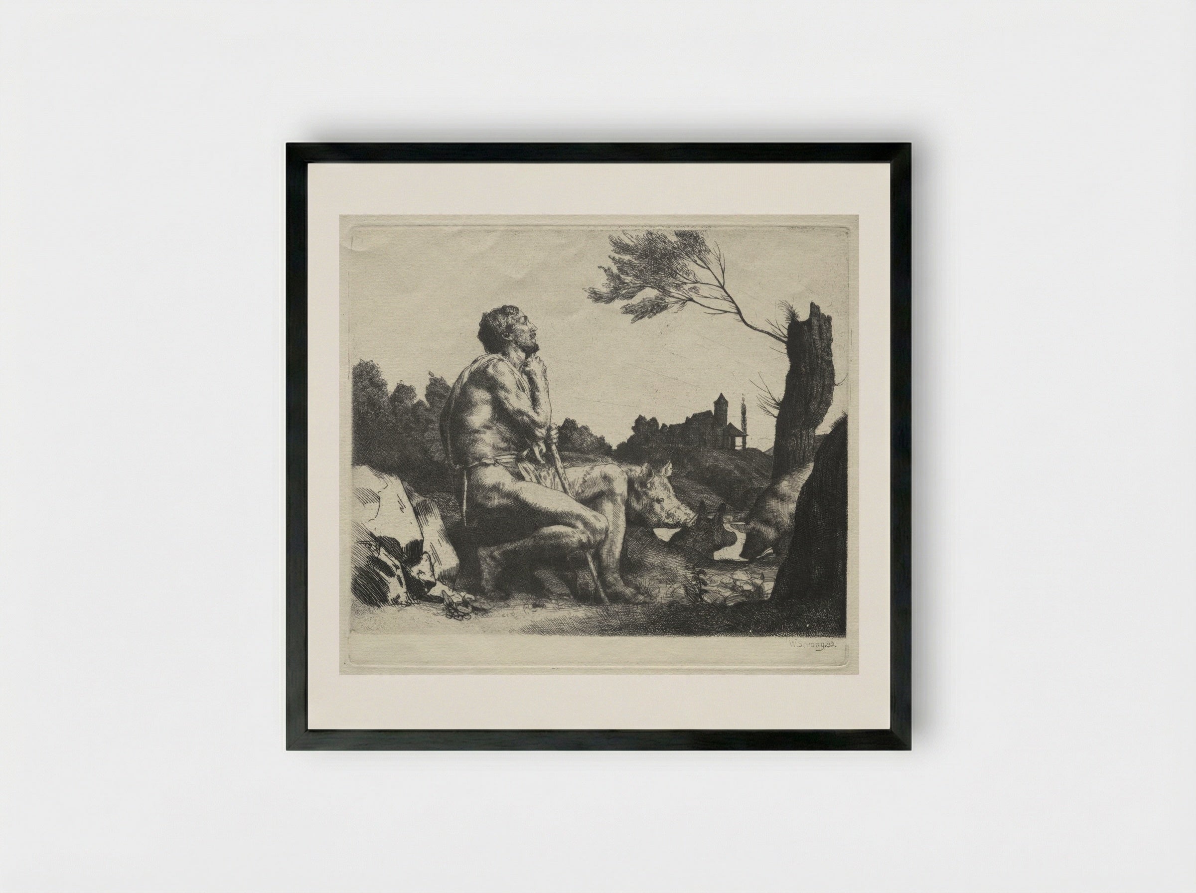 The Prodigal Son - William Strang - Framed Print Black