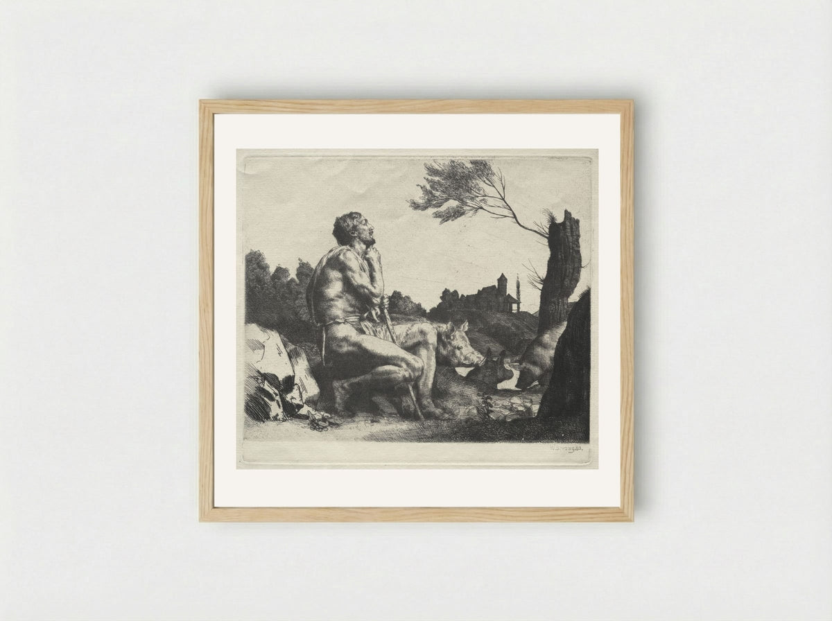 The Prodigal Son - William Strang - Framed Print Wood
