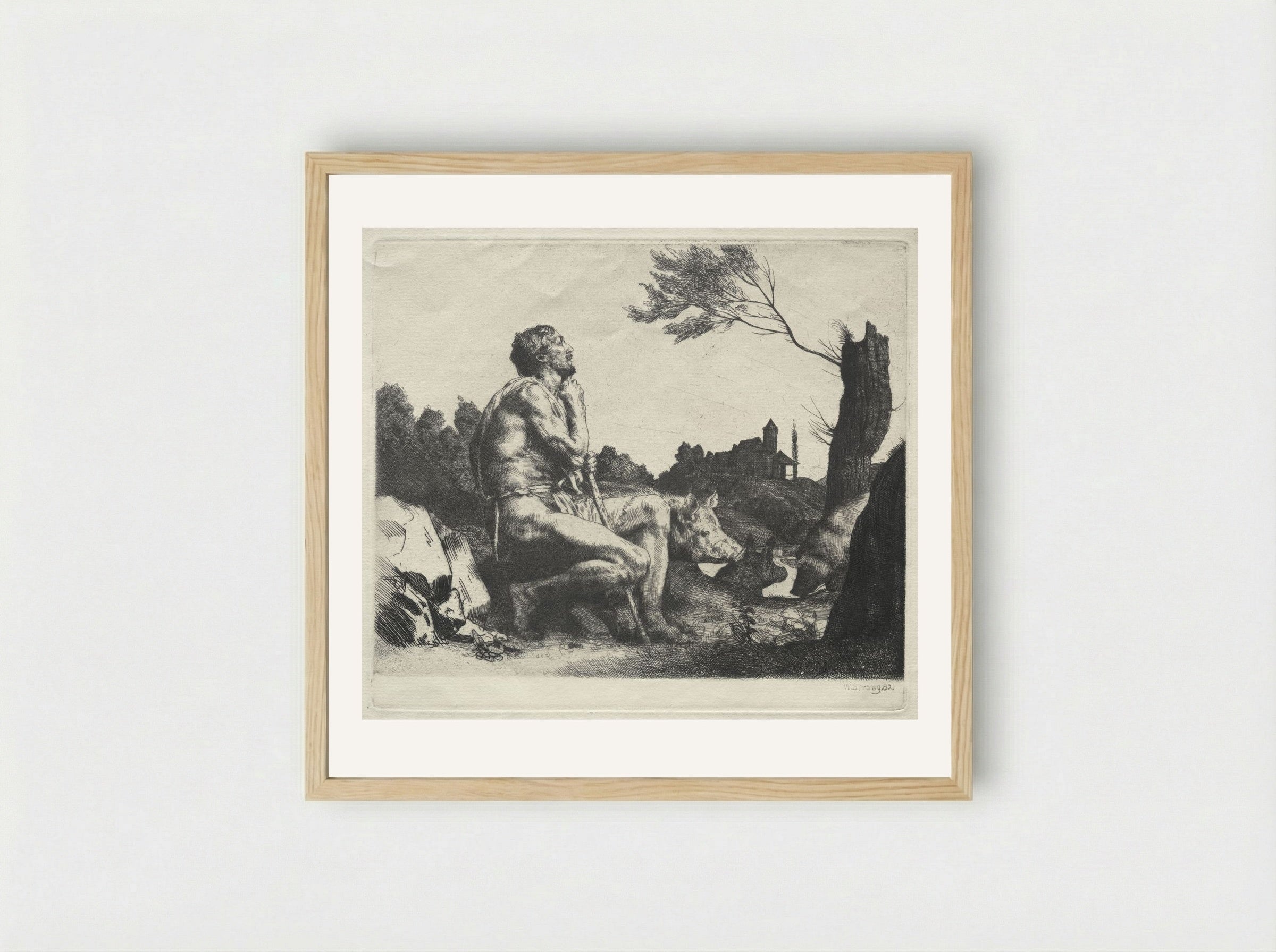 The Prodigal Son - William Strang - Framed Print Wood