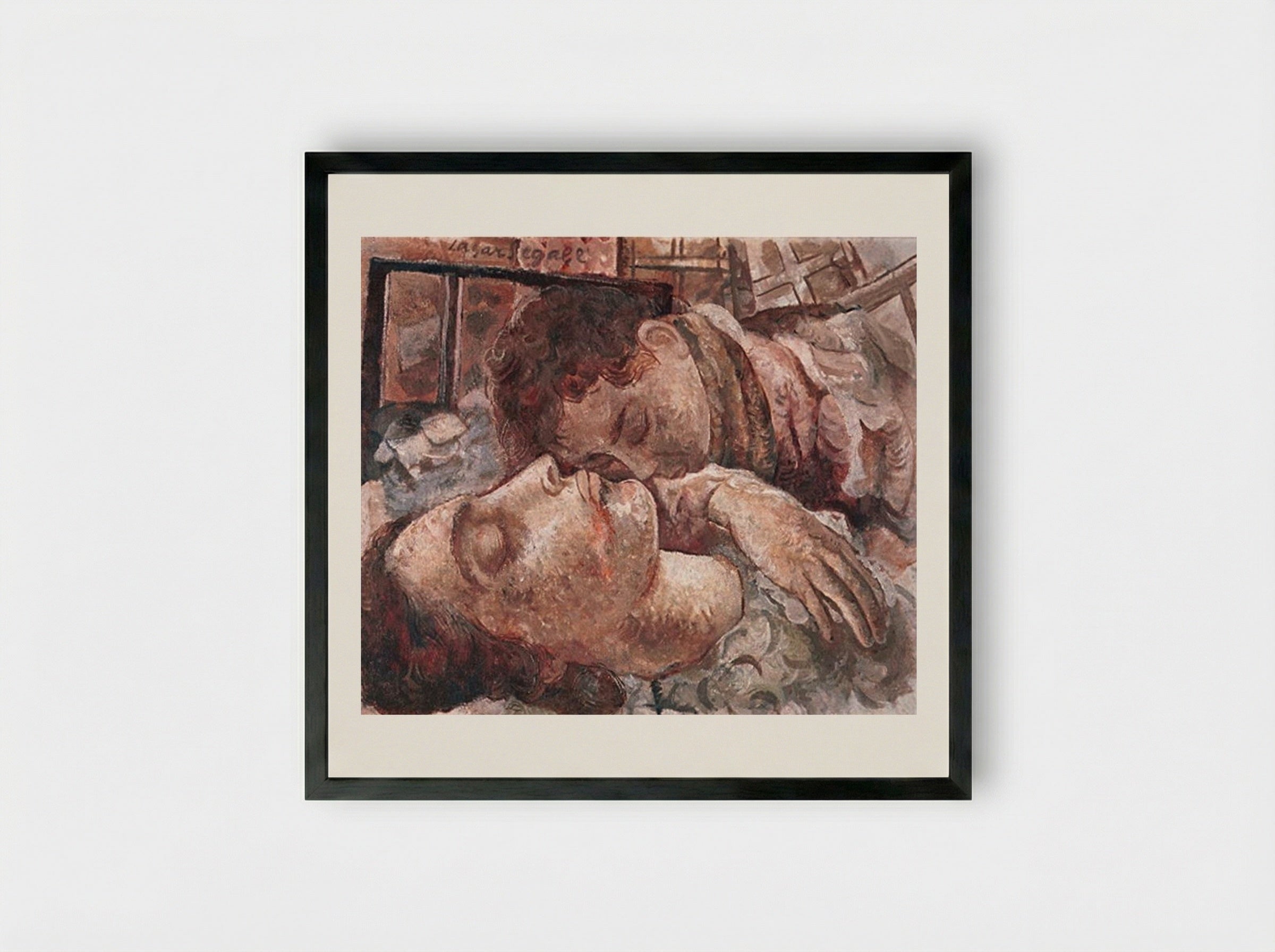 Mãe Morta - Lasar Segall - Framed Print Black