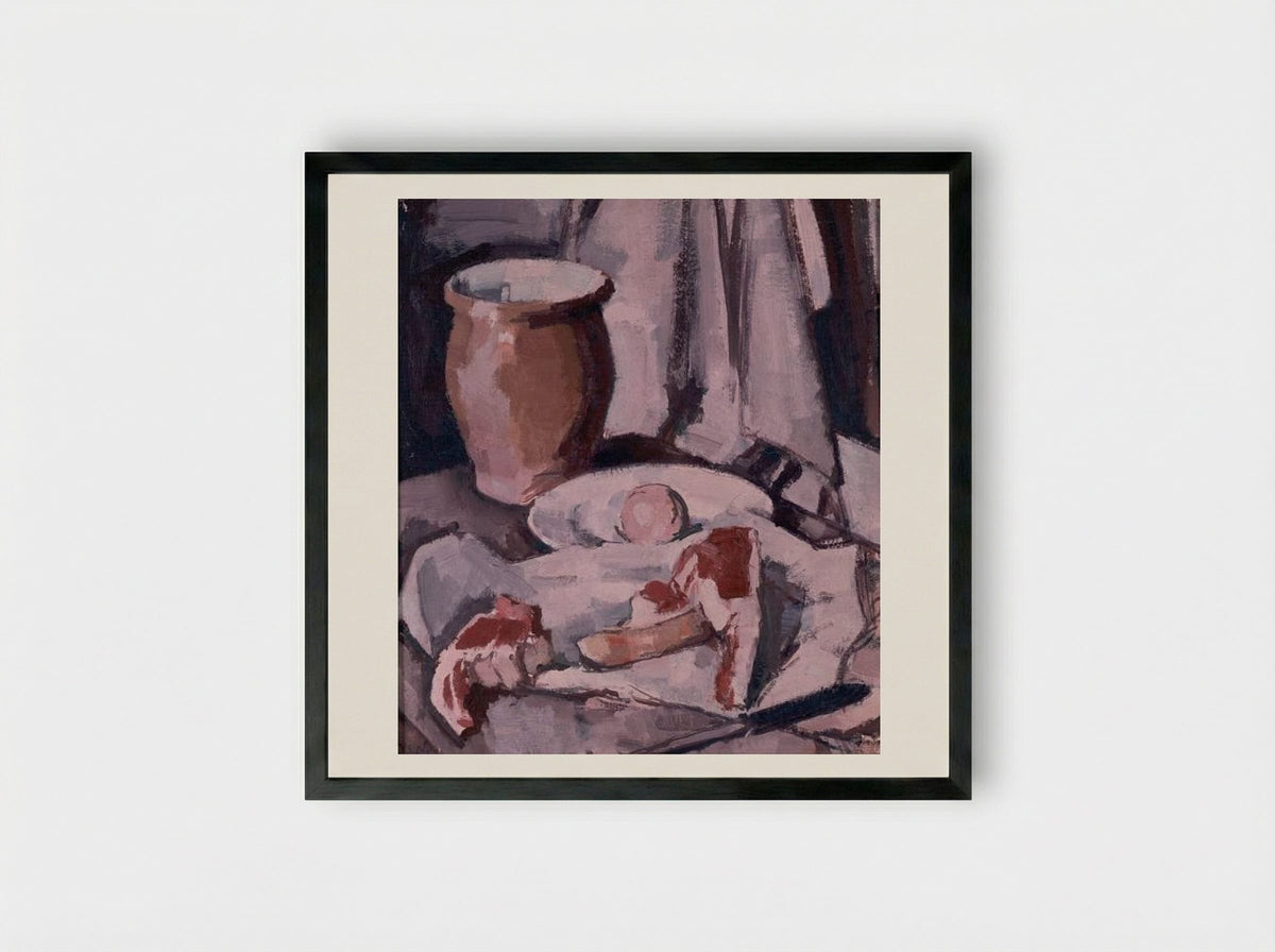 Chops - Samuel Peploe - Framed Print Black