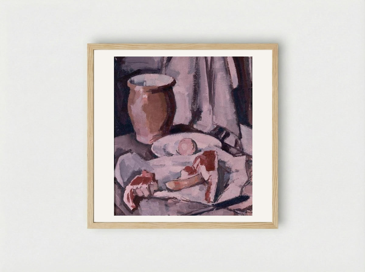 Chops - Samuel Peploe - Framed Print Wood