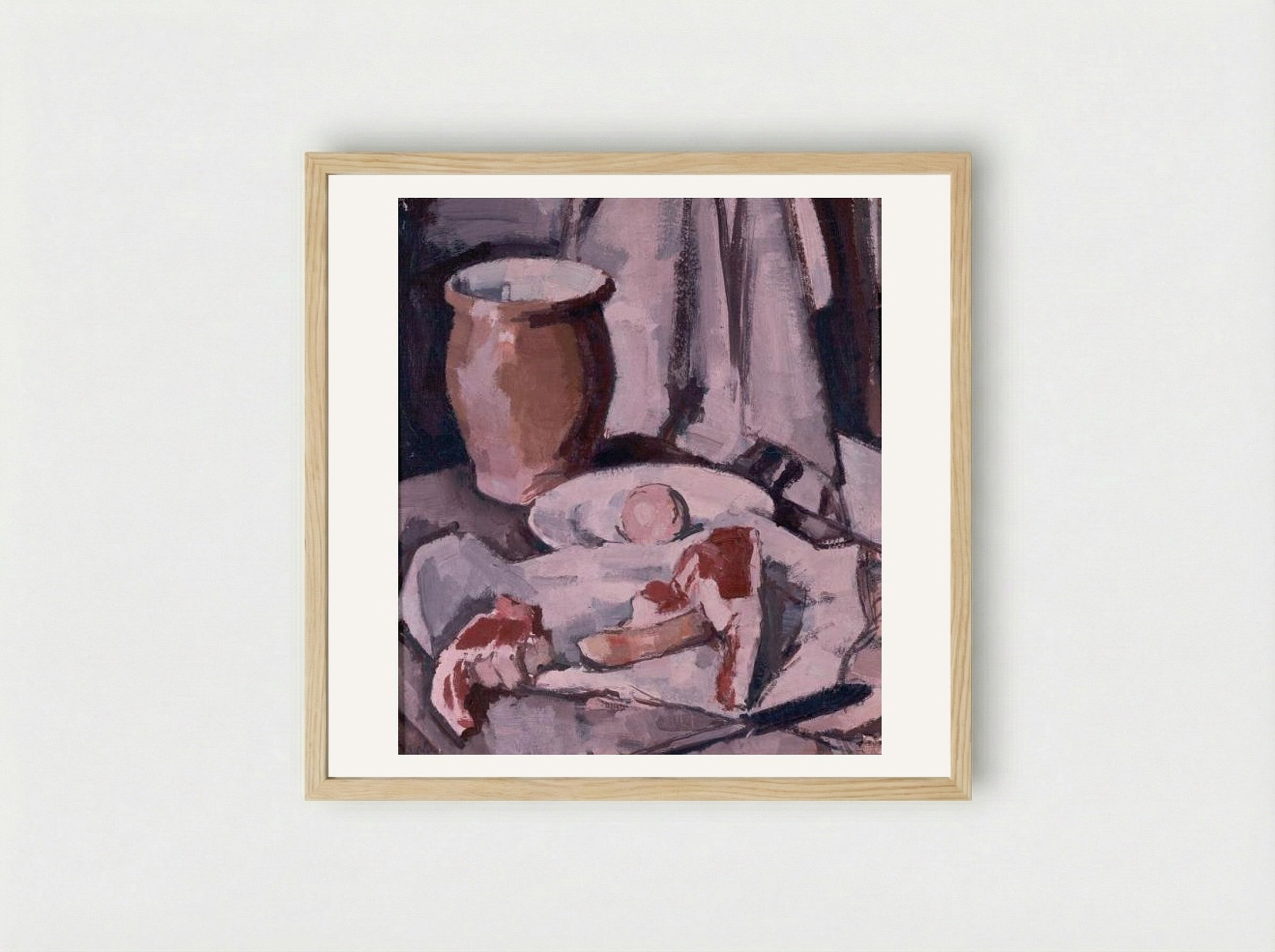 Chops - Samuel Peploe - Framed Print Wood
