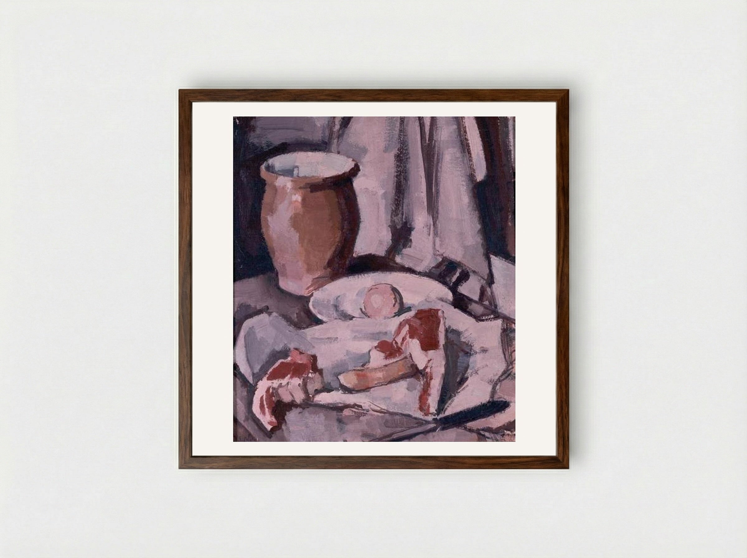 Chops - Samuel Peploe - Framed Print Dark Wood