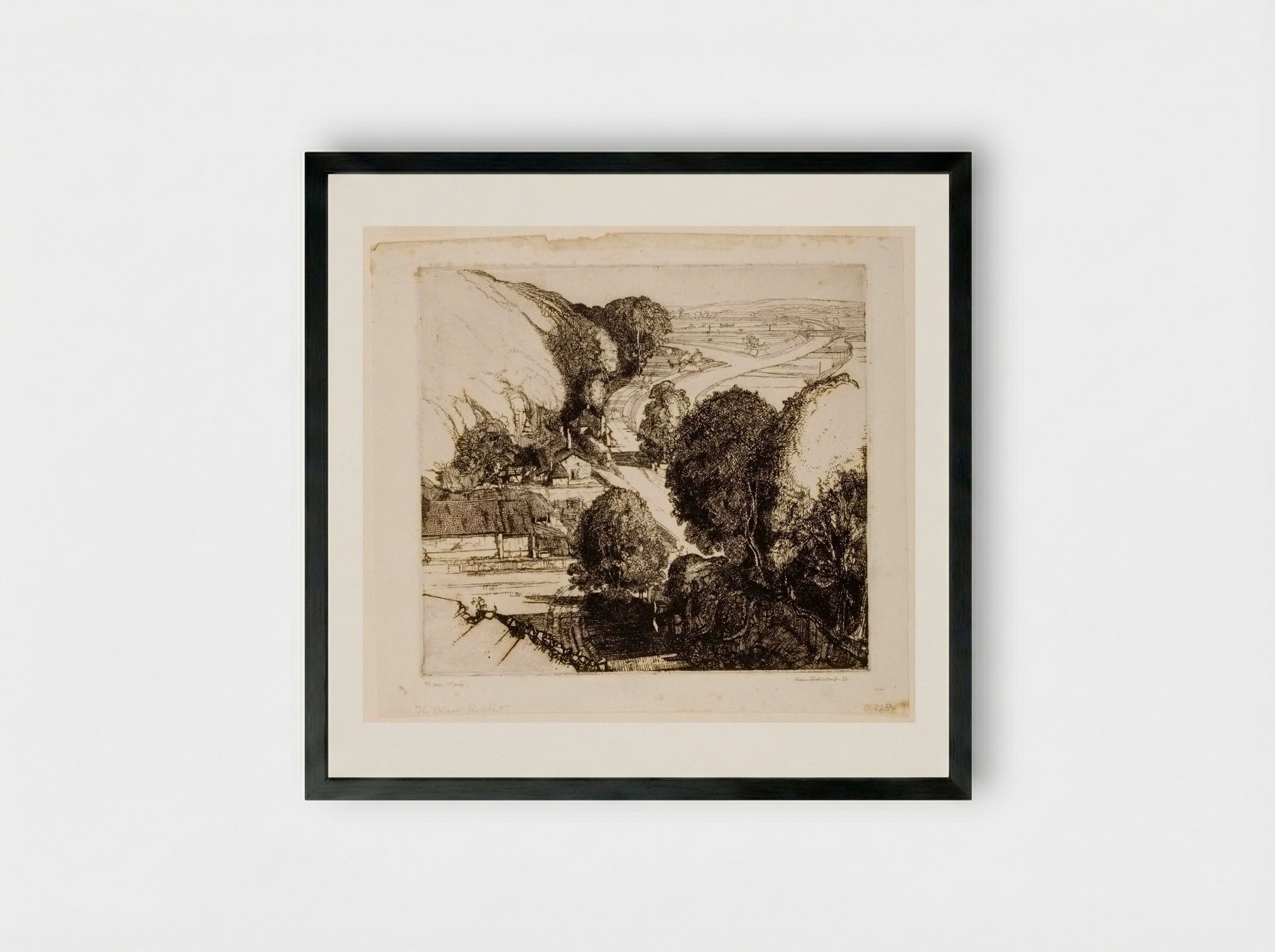 The Black Rabbit - Graham Sutherland - Framed Print Black