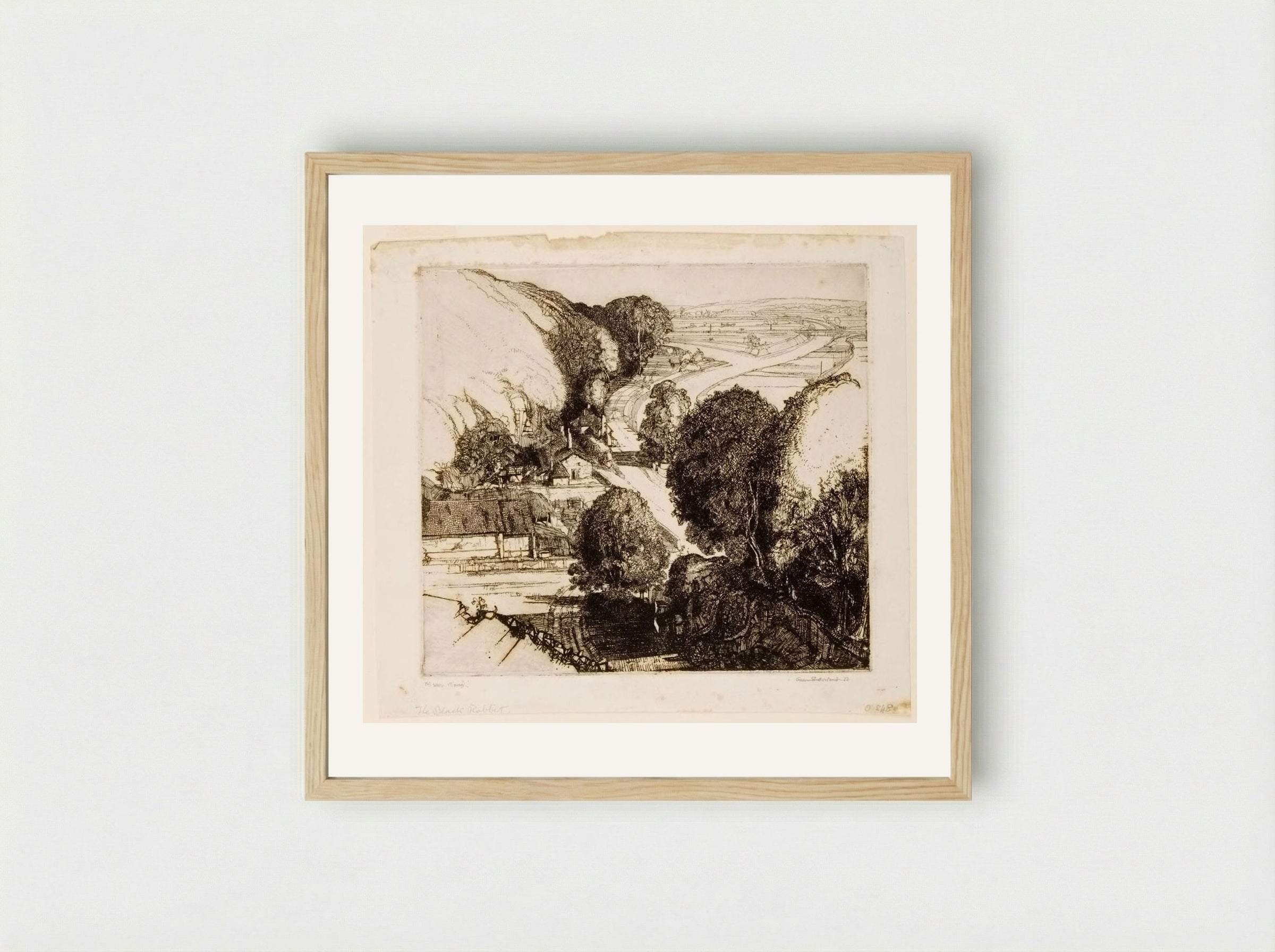 The Black Rabbit - Graham Sutherland - Framed Print Wood
