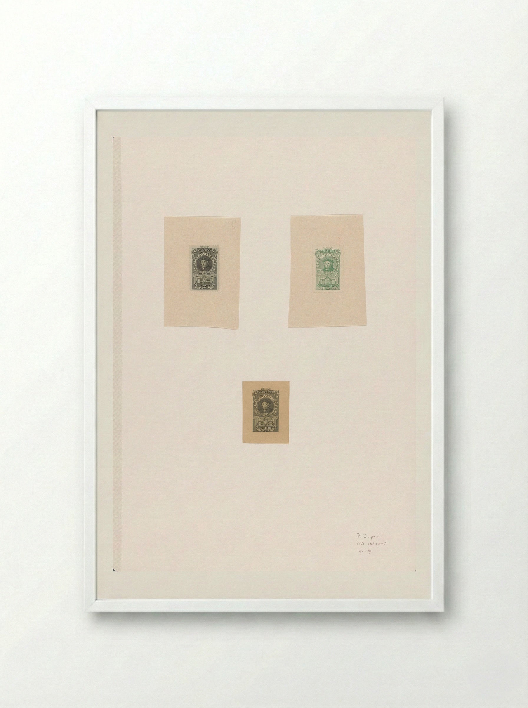 Sluitzegel voor de Vakschool voor de Typografie in Utrecht - Pieter Dupont - Framed Print White
